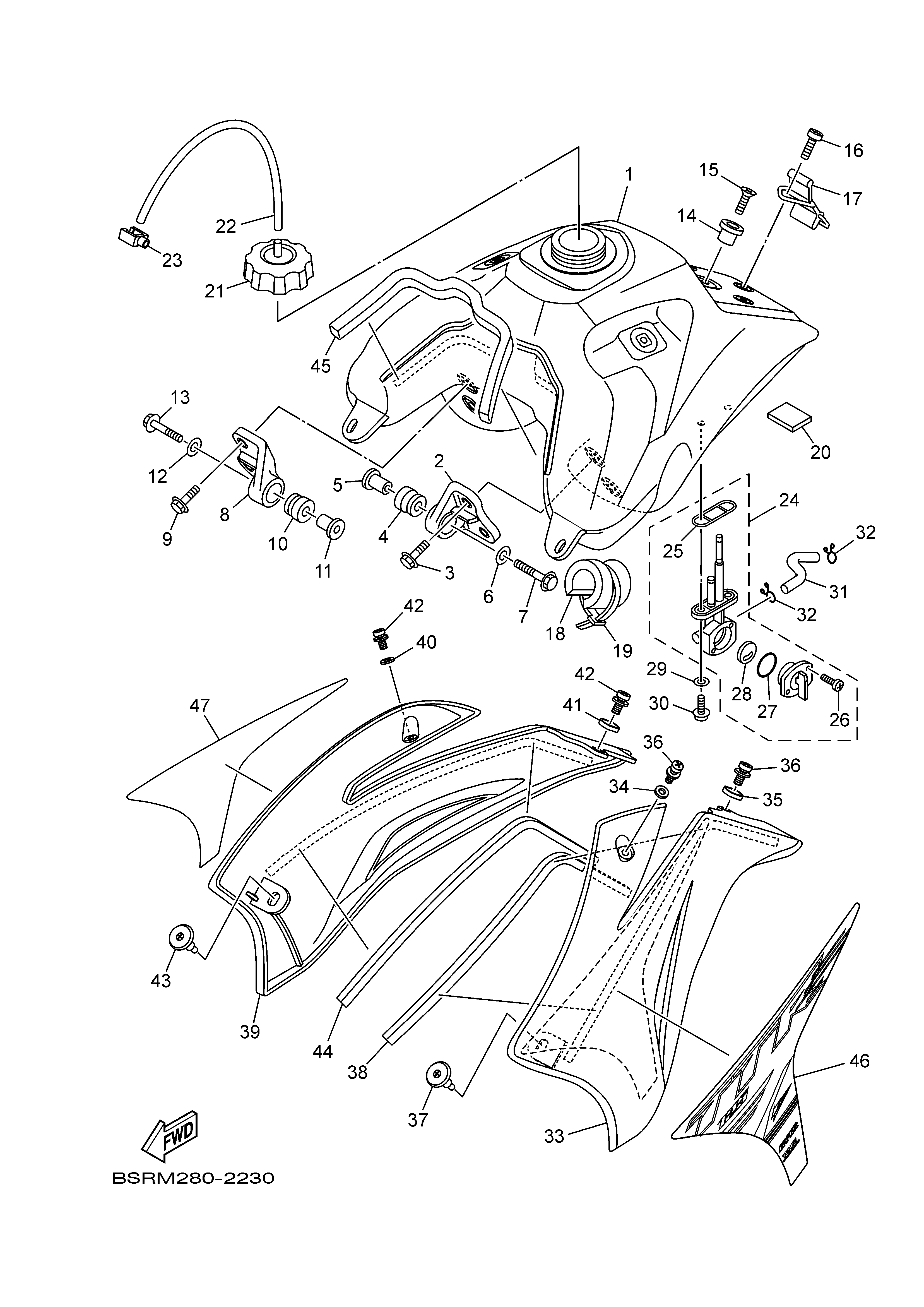 FUEL TANK Despieces