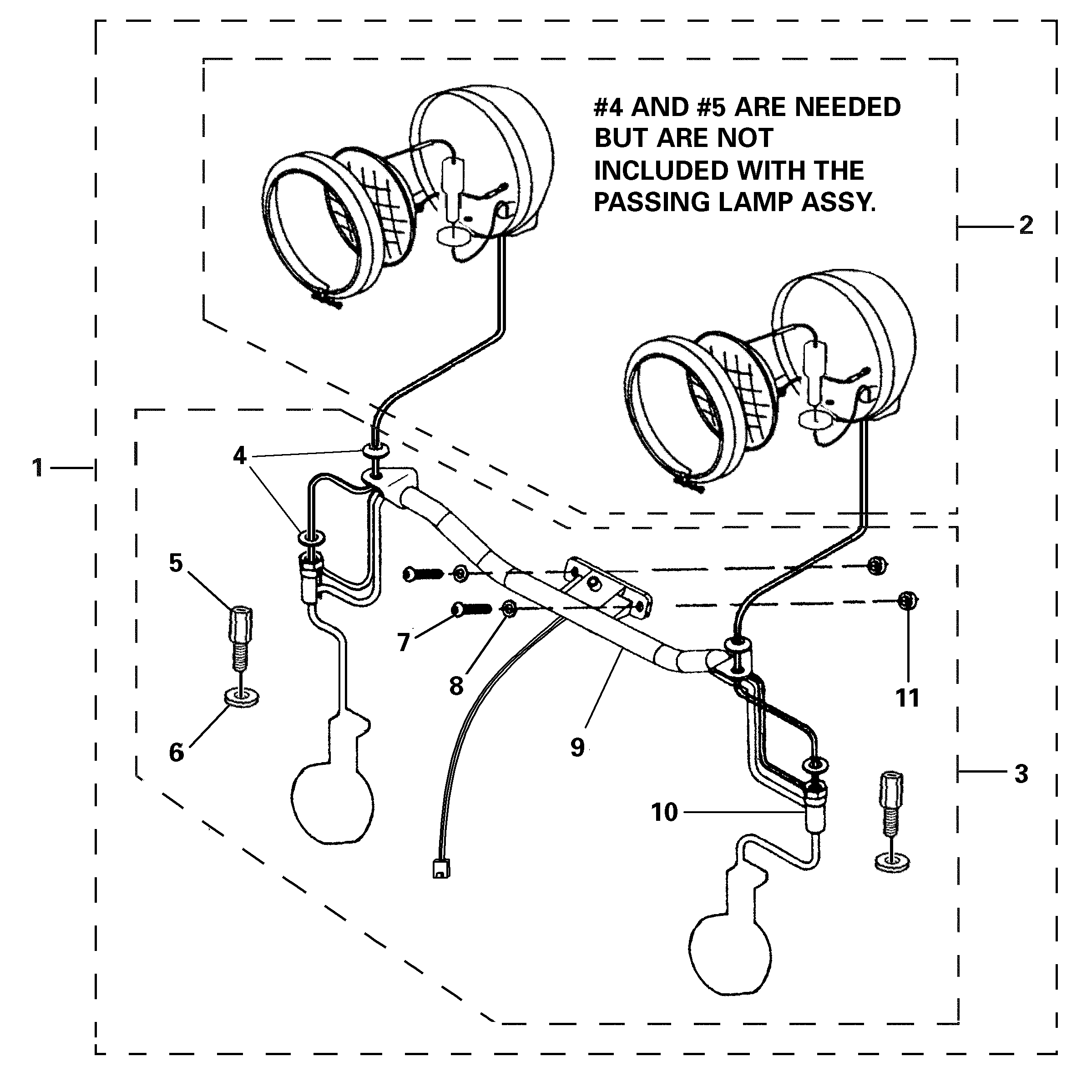 PASSING LAMP KIT Diagram terurai