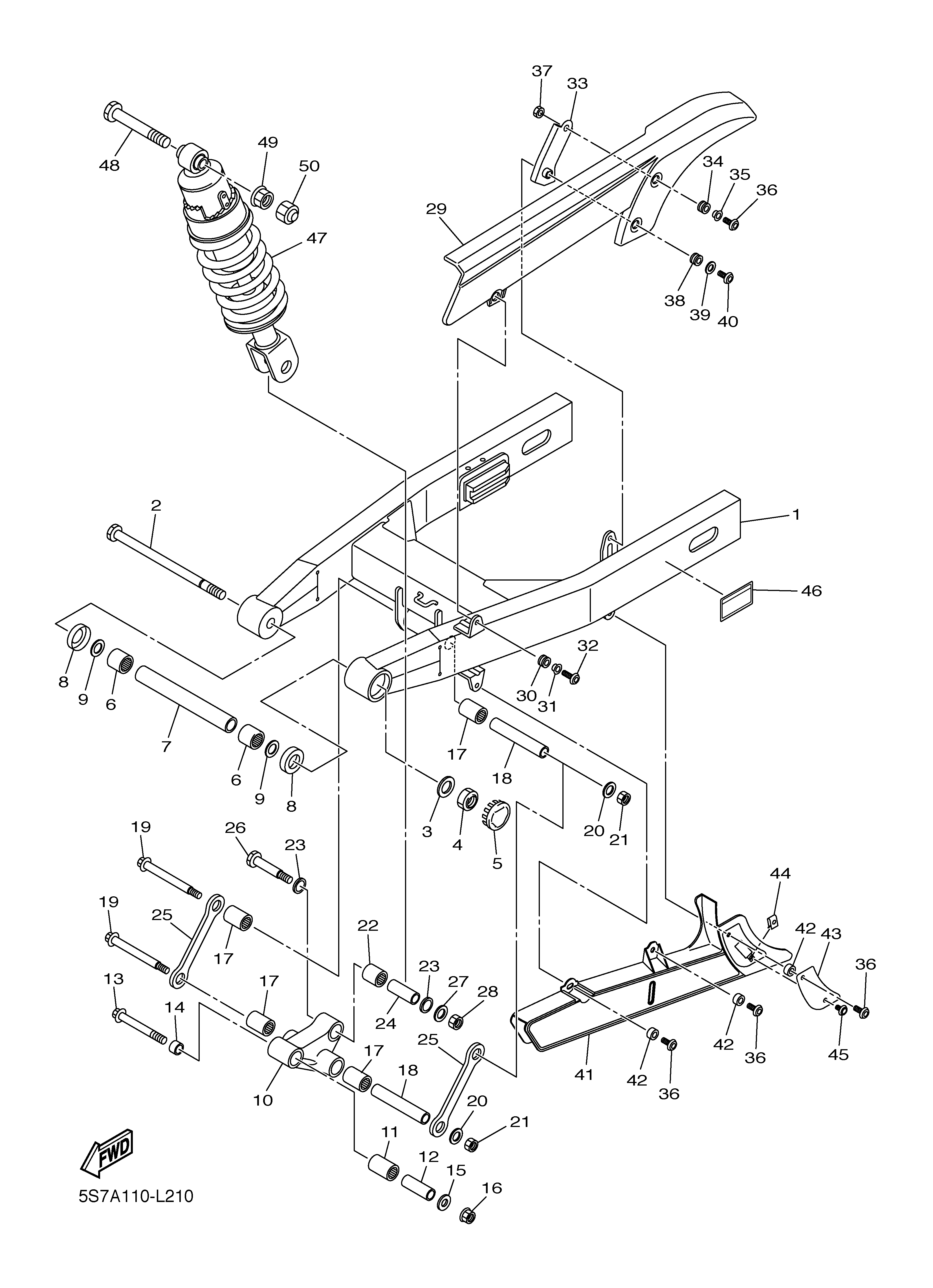 REAR ARM SUSPENSION ภาพแยกชิ้นส่วน