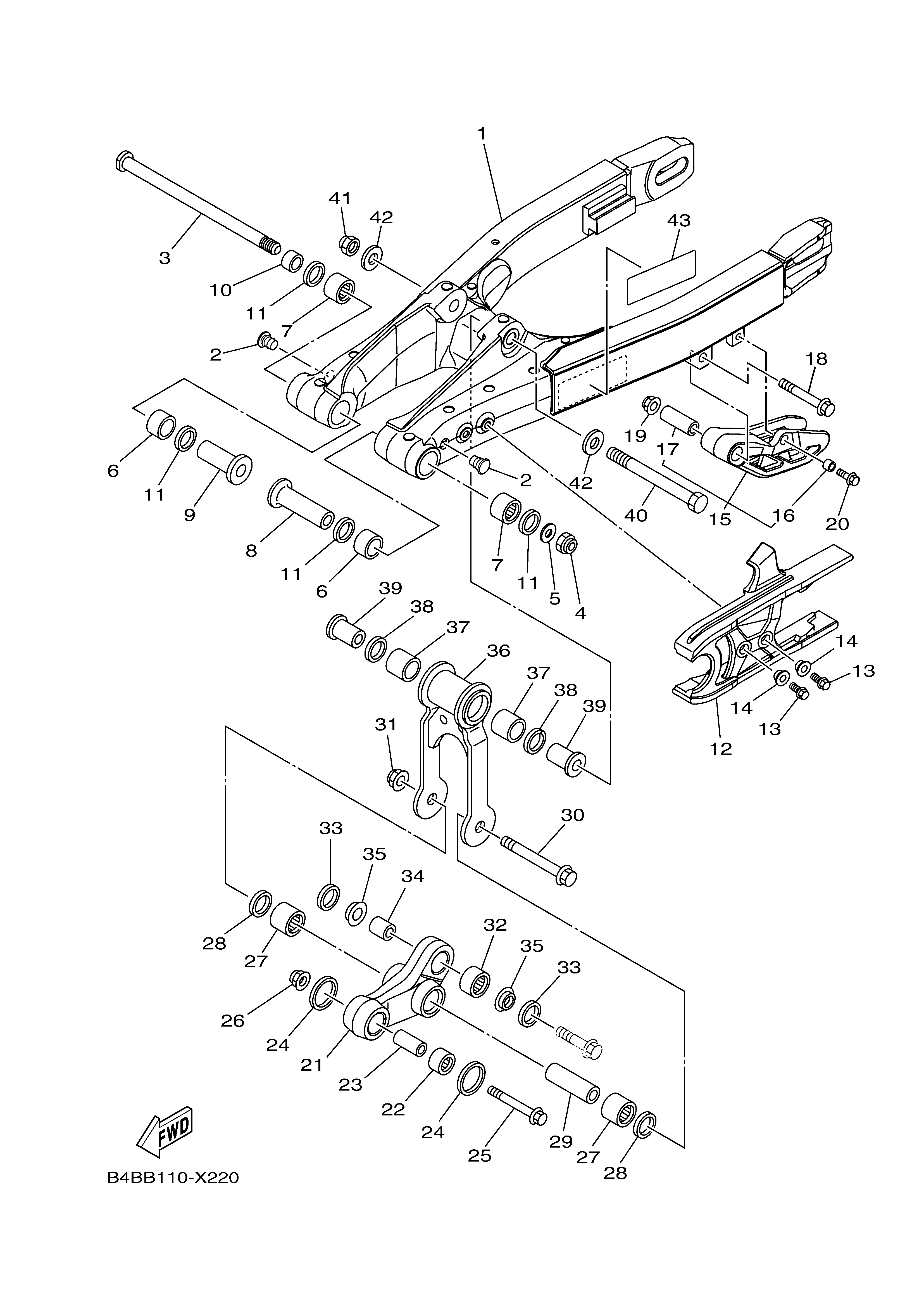 REAR ARM Exploded diagrams