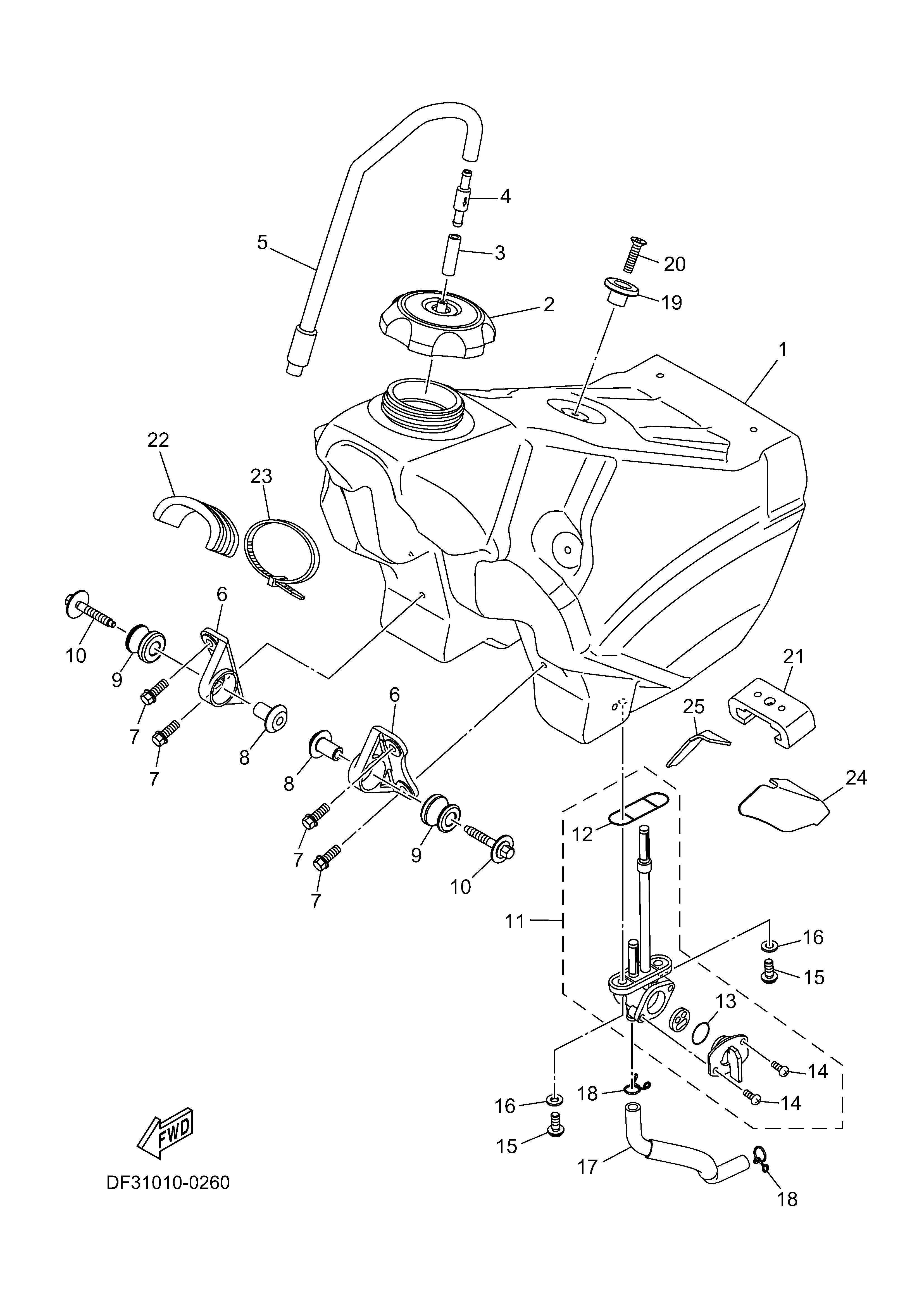 FUEL TANK Despieces