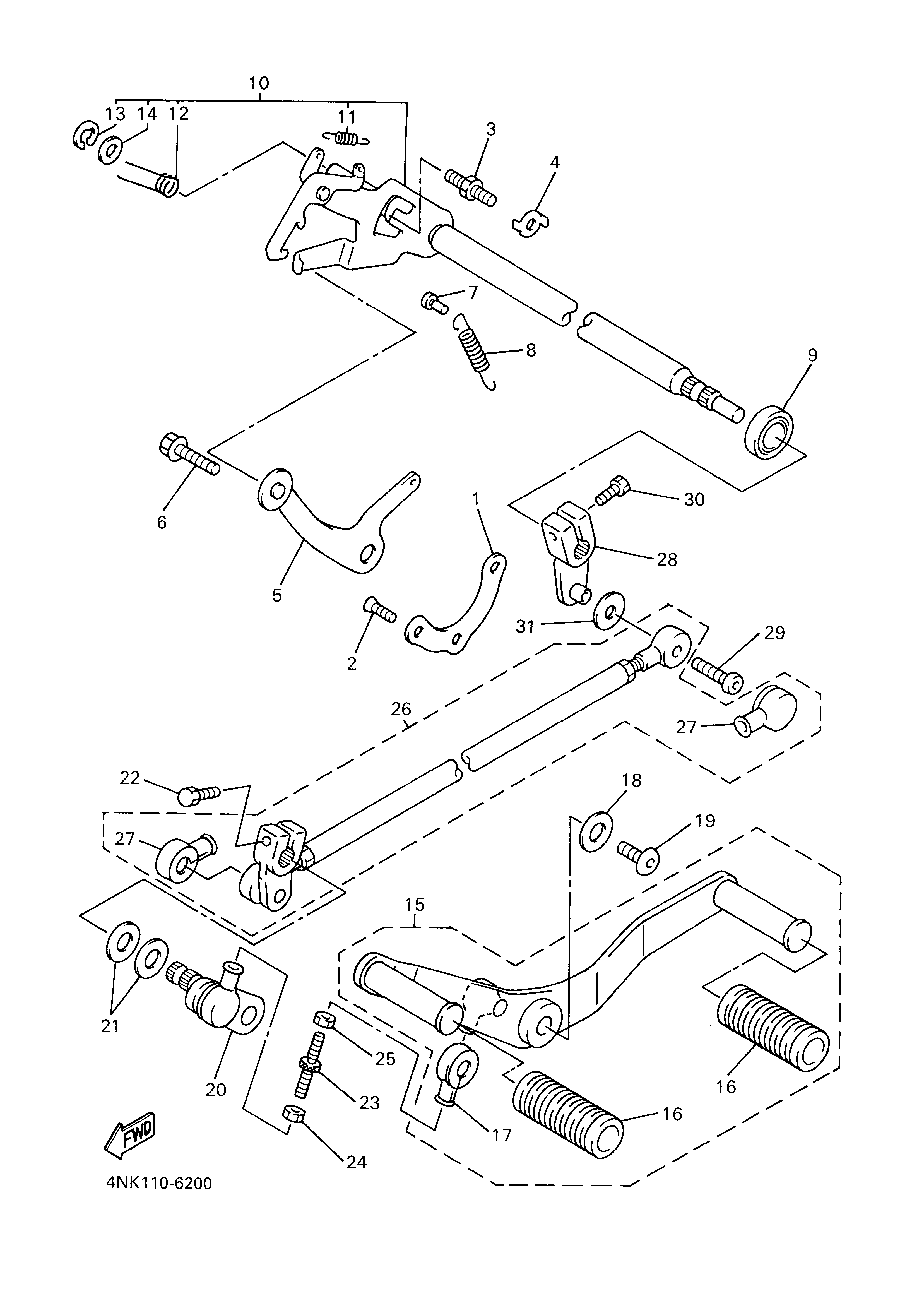 SHIFT SHAFT Sơ đồ tách chi tiết