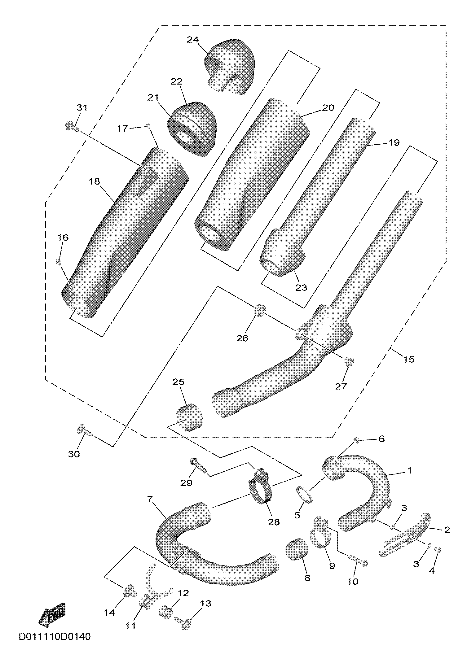 EXHAUST Despieces