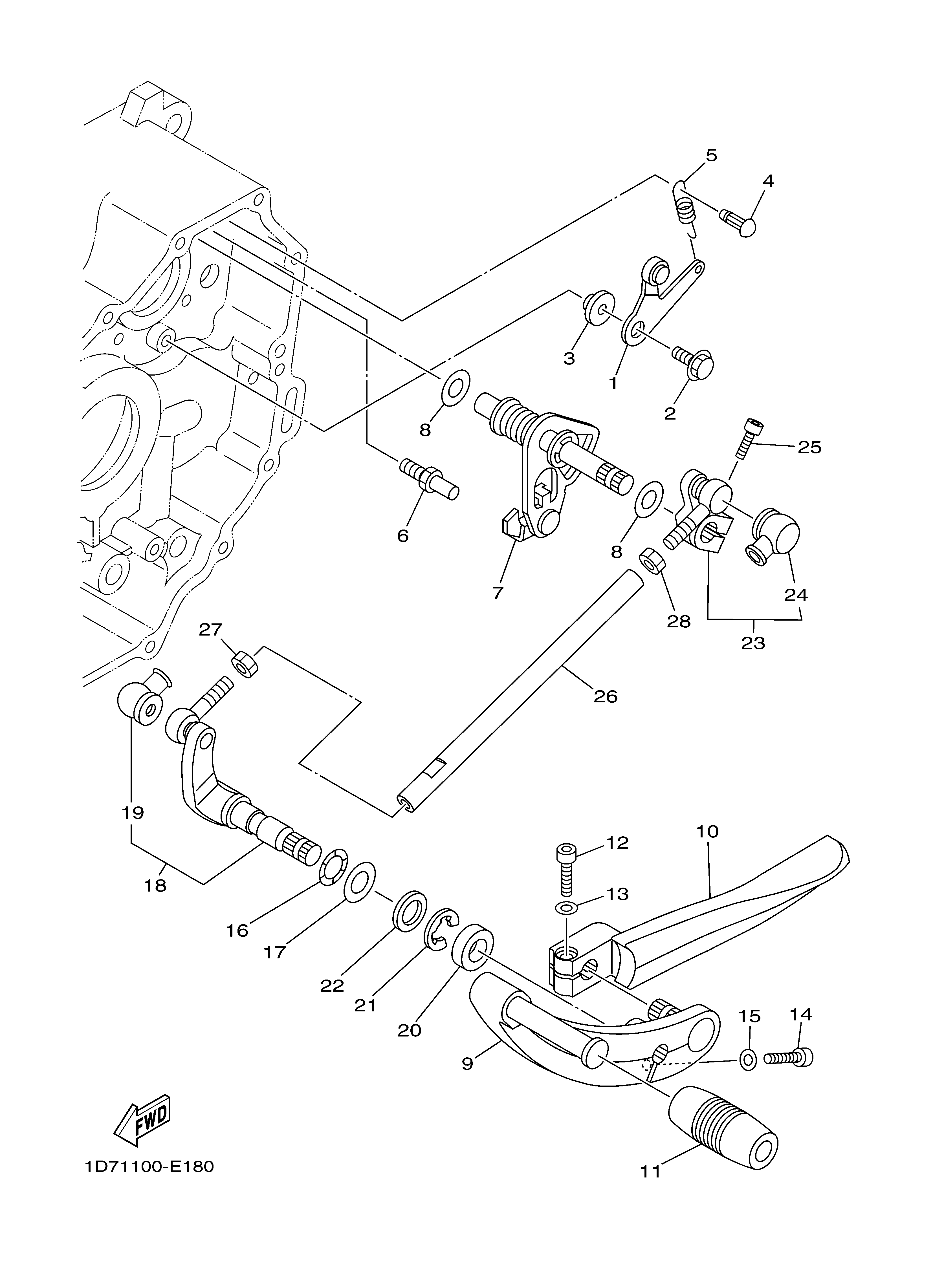 SHIFT SHAFT ภาพแยกชิ้นส่วน