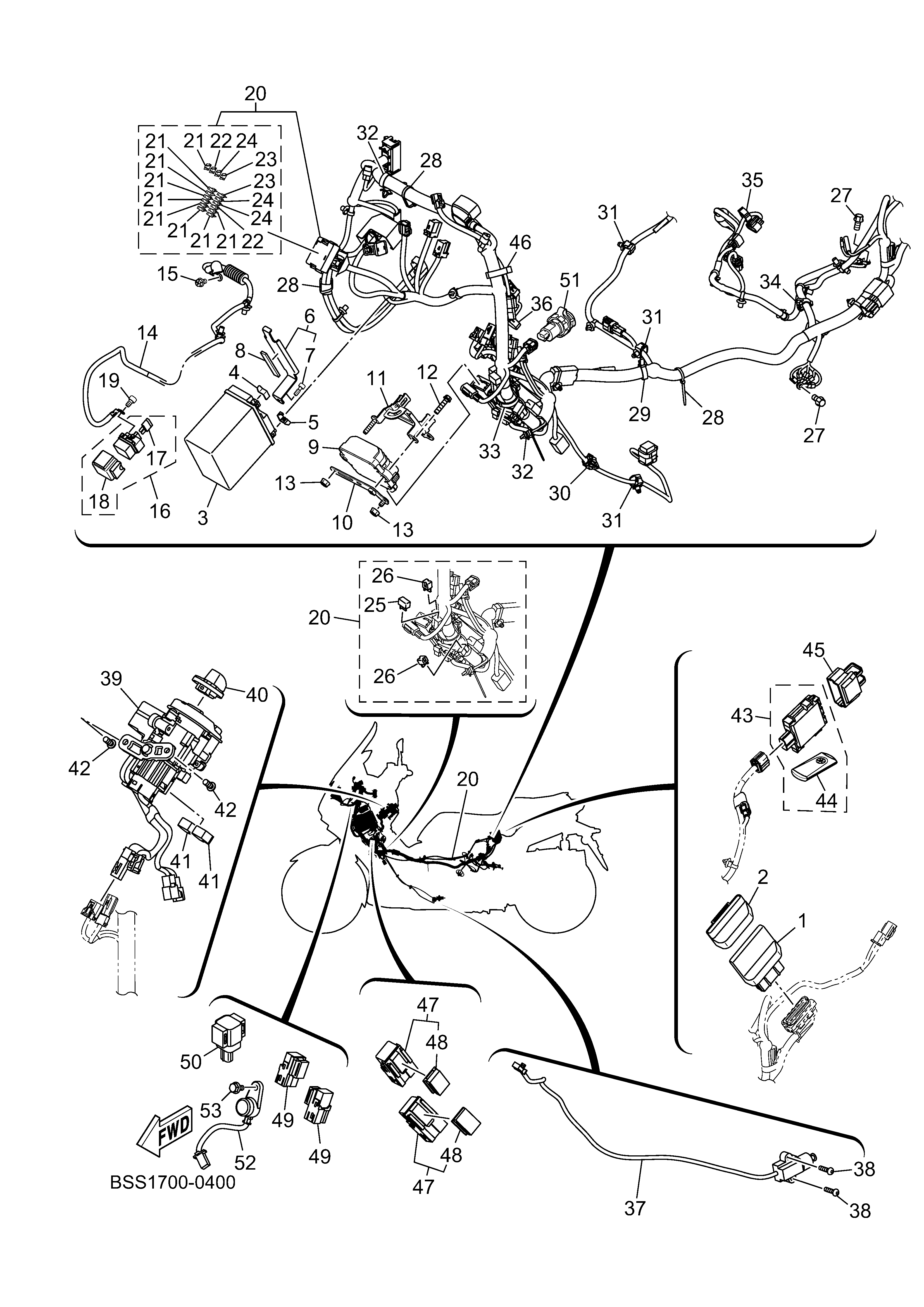 ELECTRICAL 1 Diagram terurai