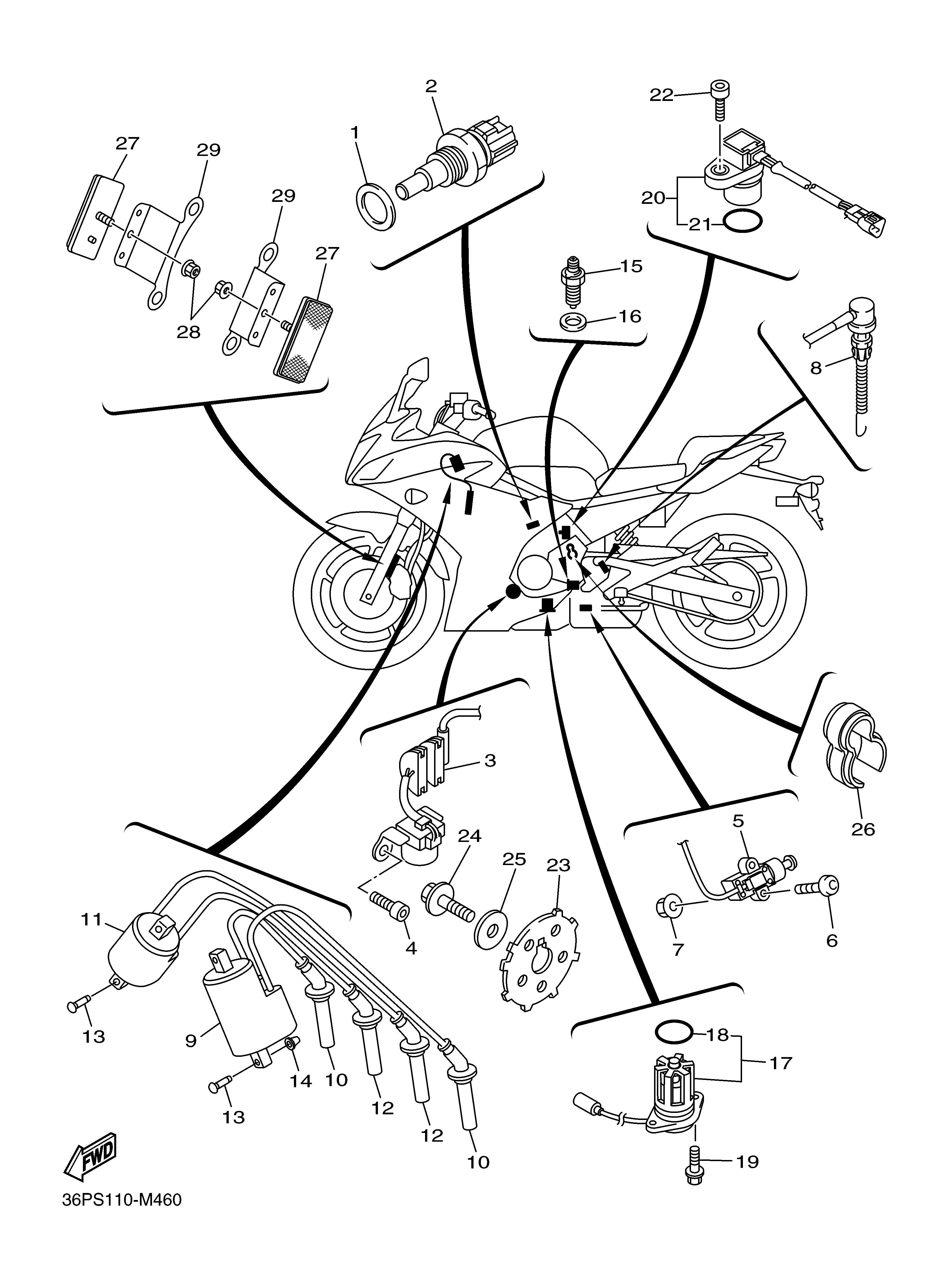 ELECTRICAL 1 Exploded diagrams