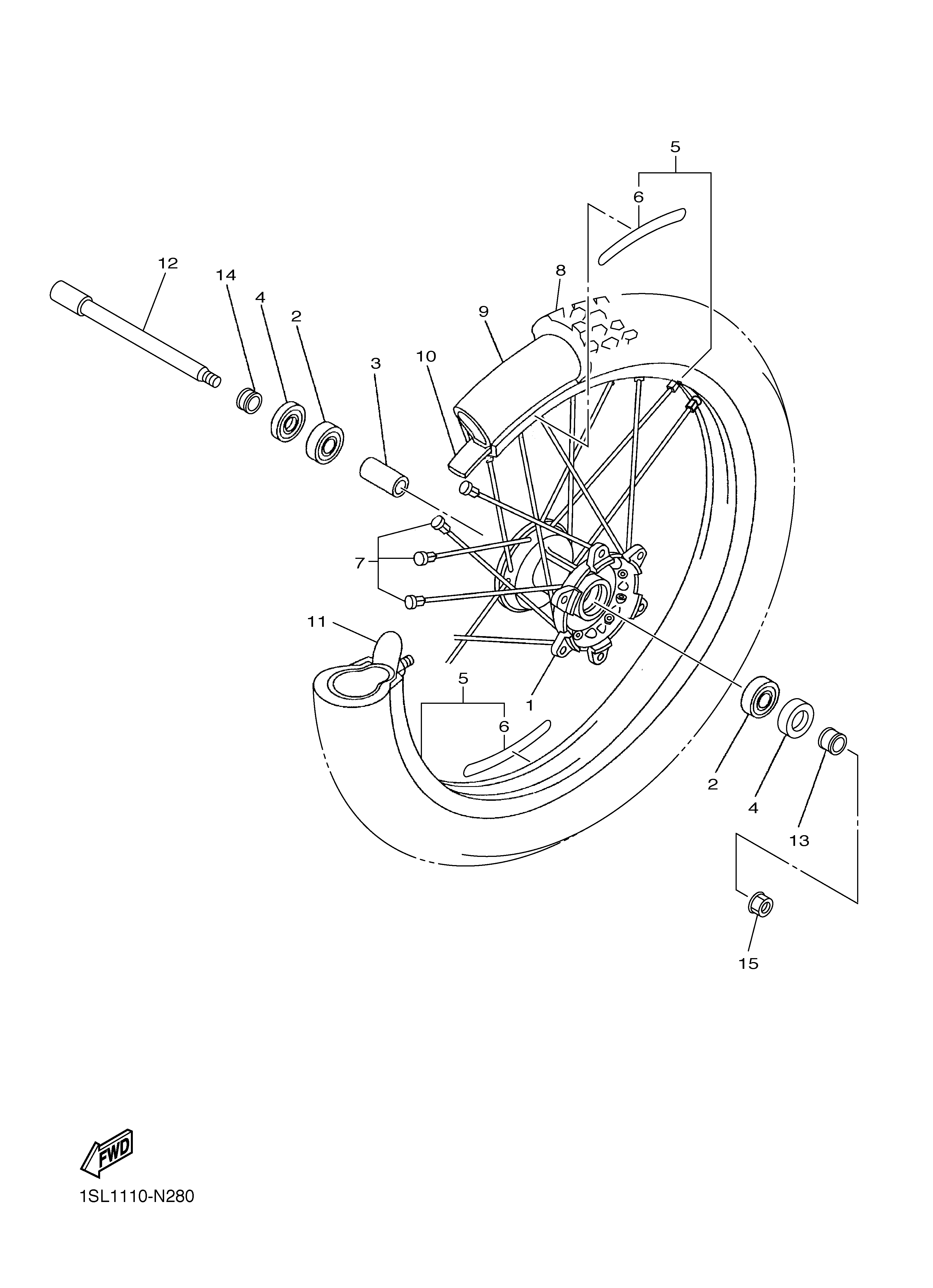 FRONT WHEEL Despieces