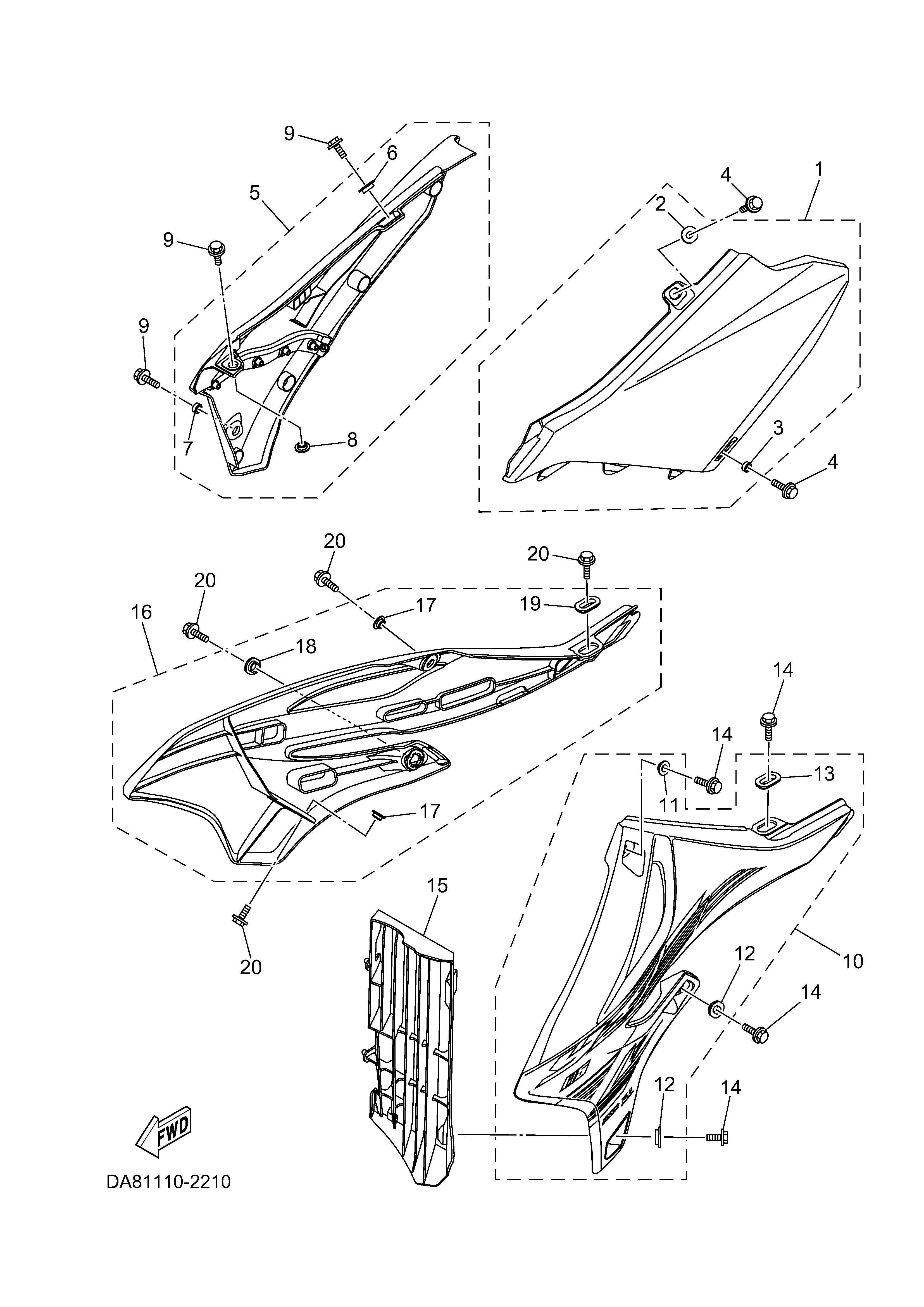 SIDE COVER Despieces
