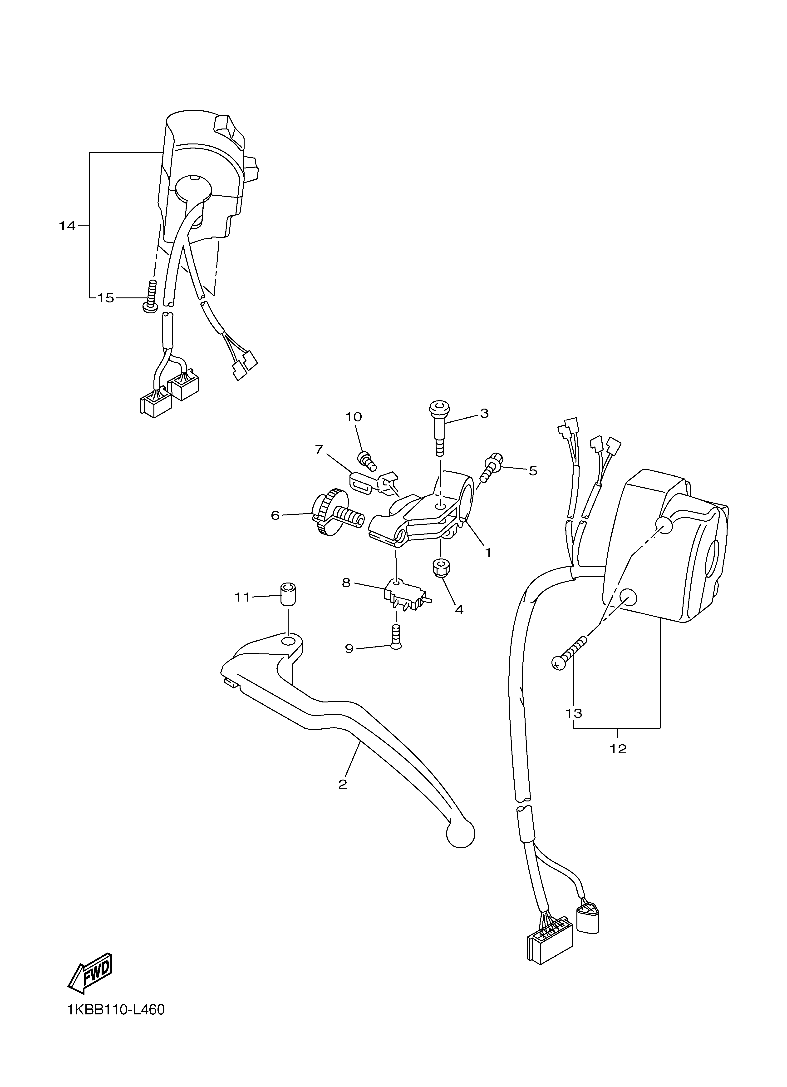 HANDLE SWITCH LEVER Despieces