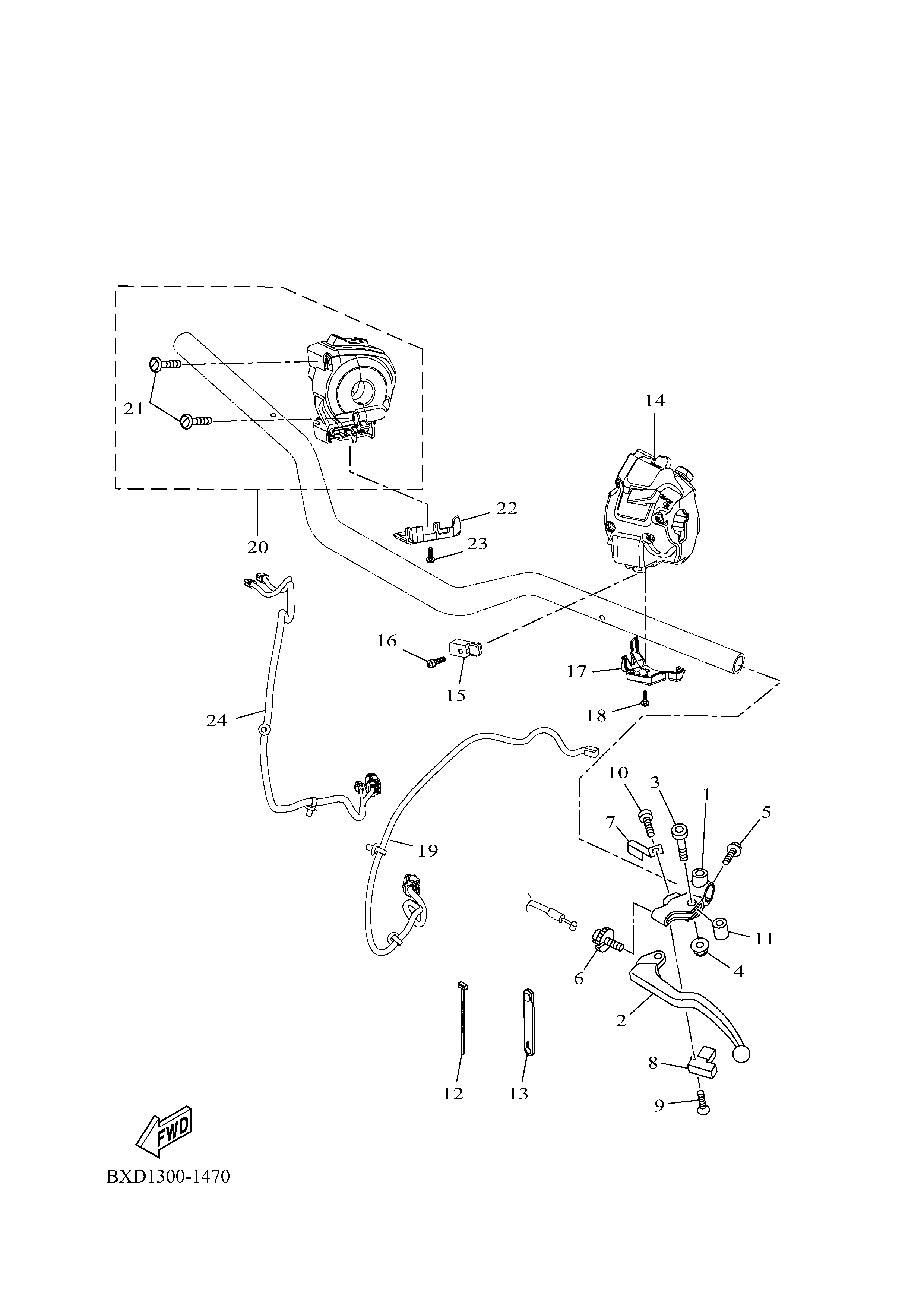 HANDLE SWITCH & LEVER ภาพแยกชิ้นส่วน