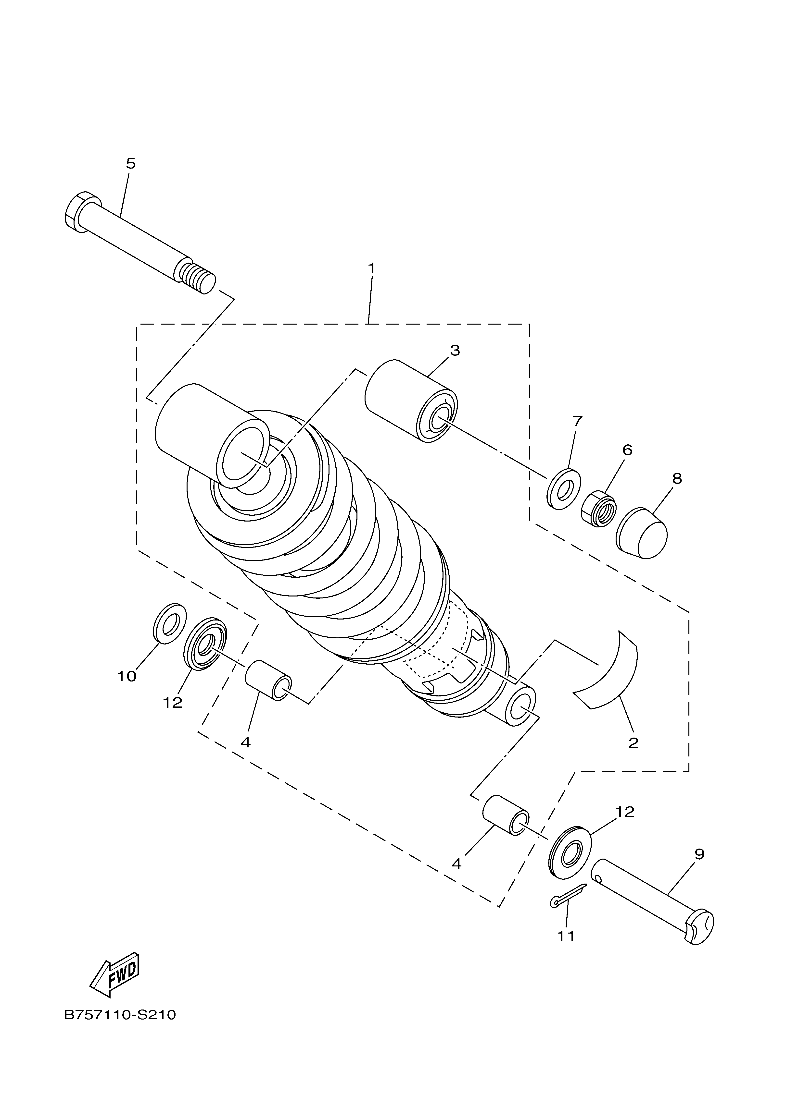 REAR SUSPENSION Exploded diagrams