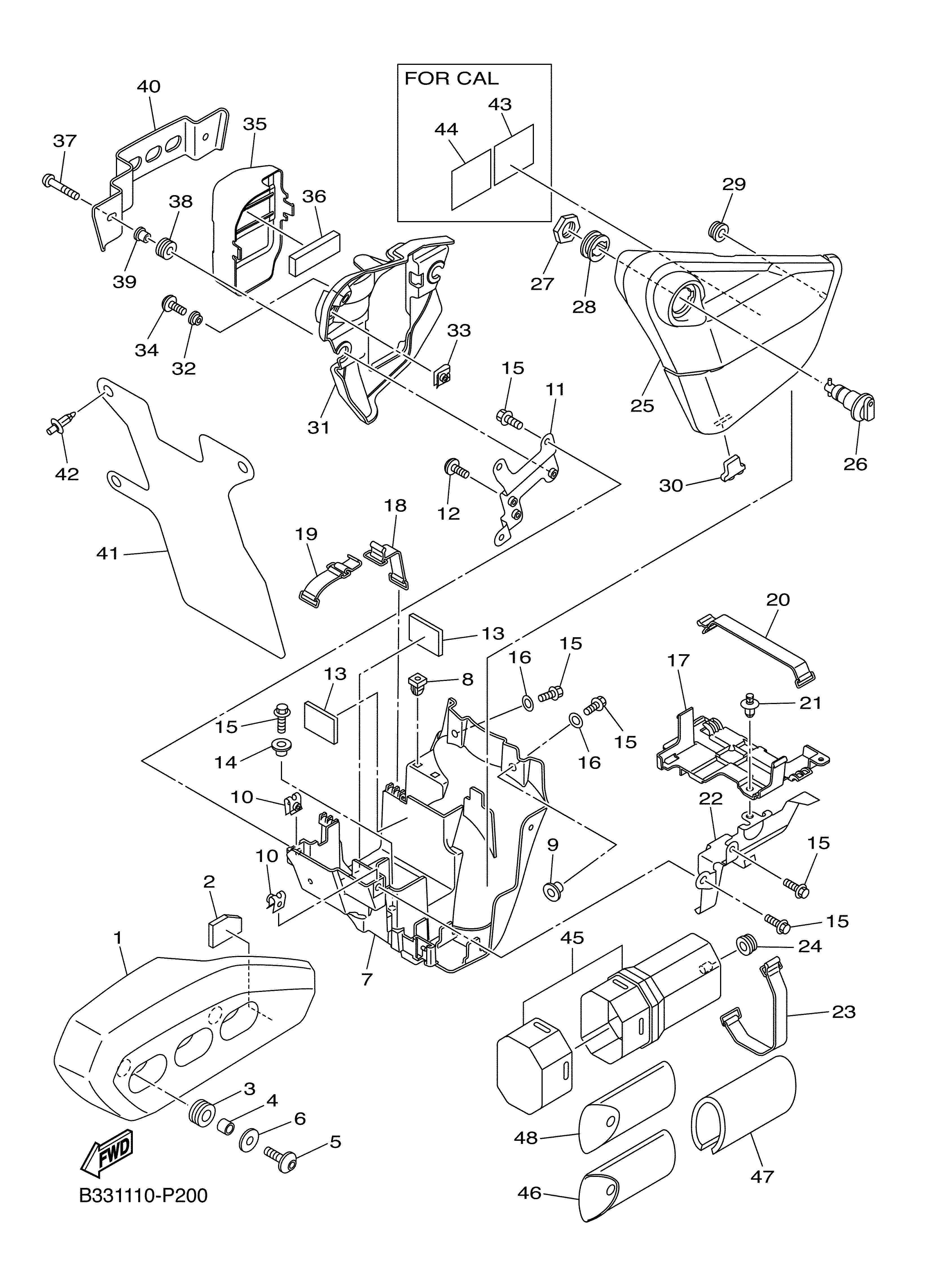 SIDE COVER Exploded diagrams