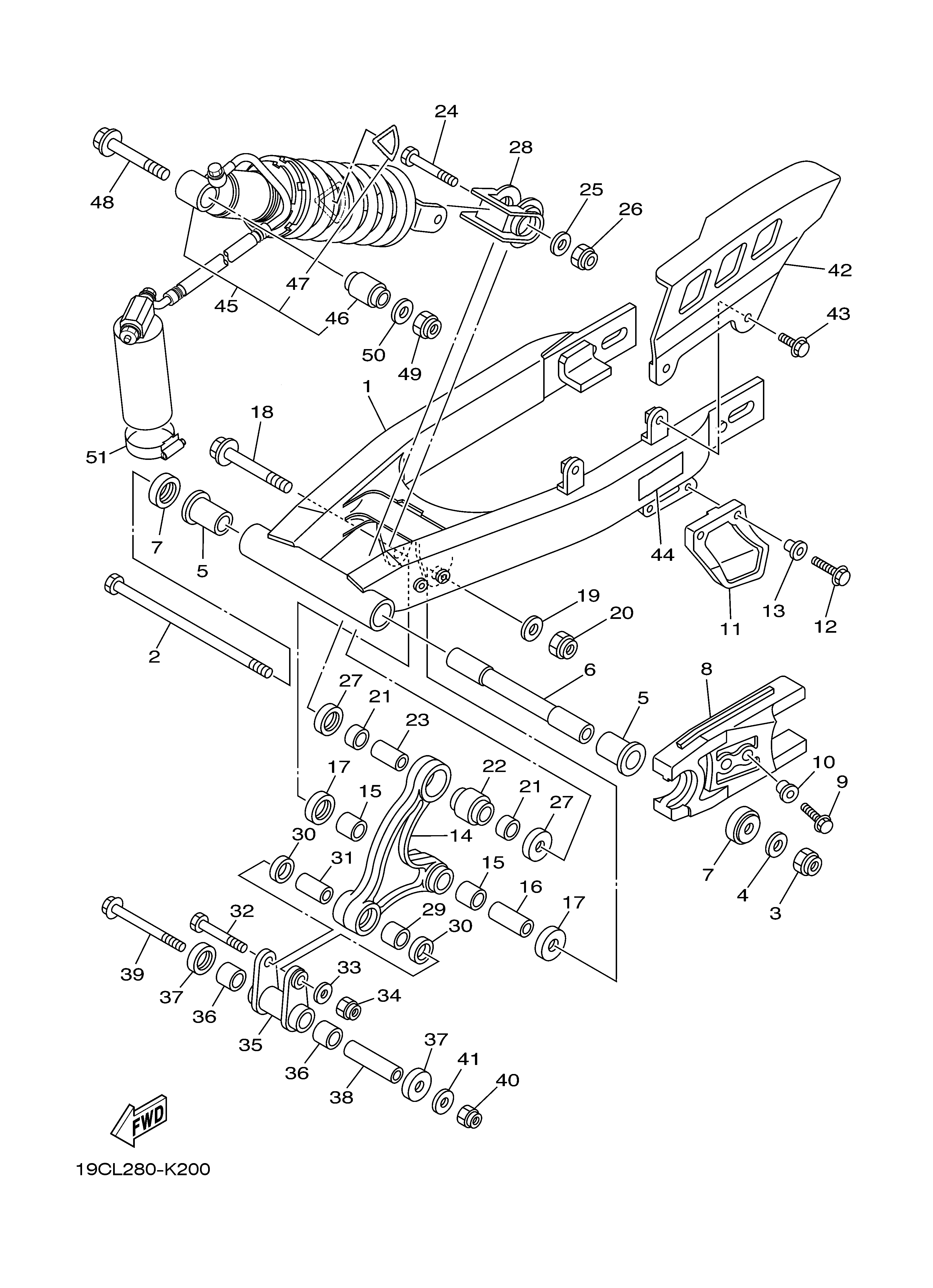 REAR ARM SUSPENSION Exploded diagrams