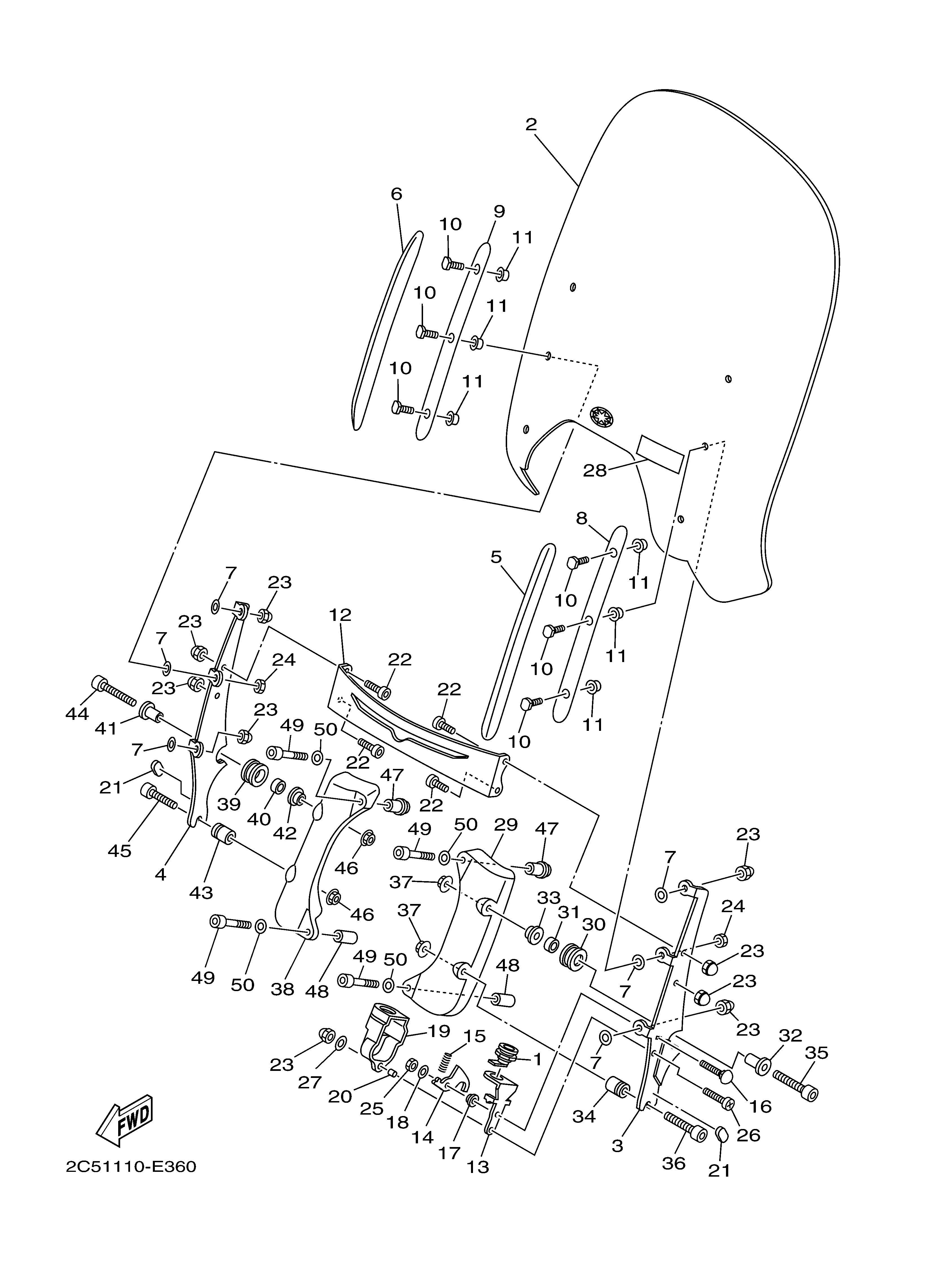 COWLING Diagram terurai