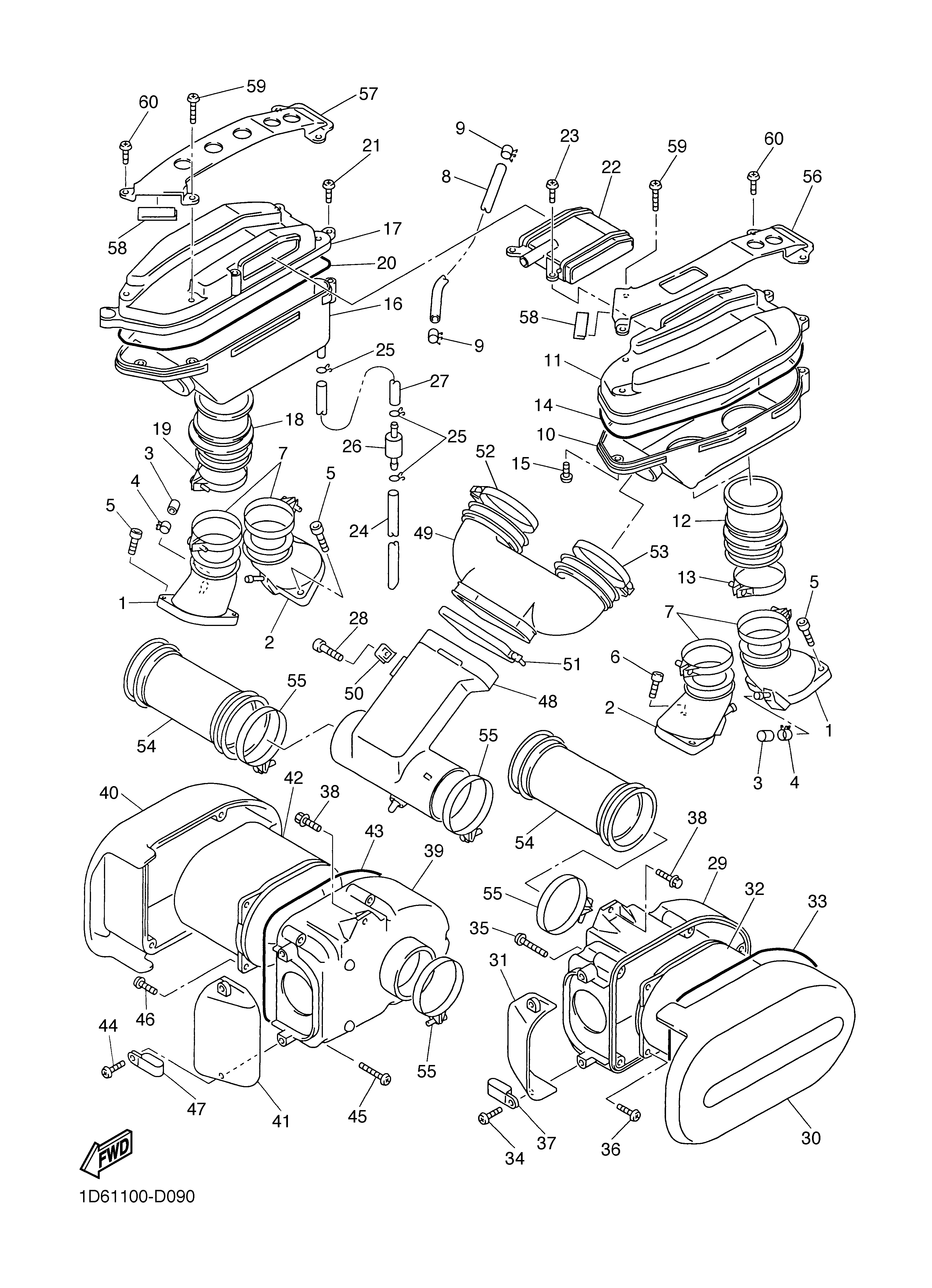 INTAKE Exploded diagrams