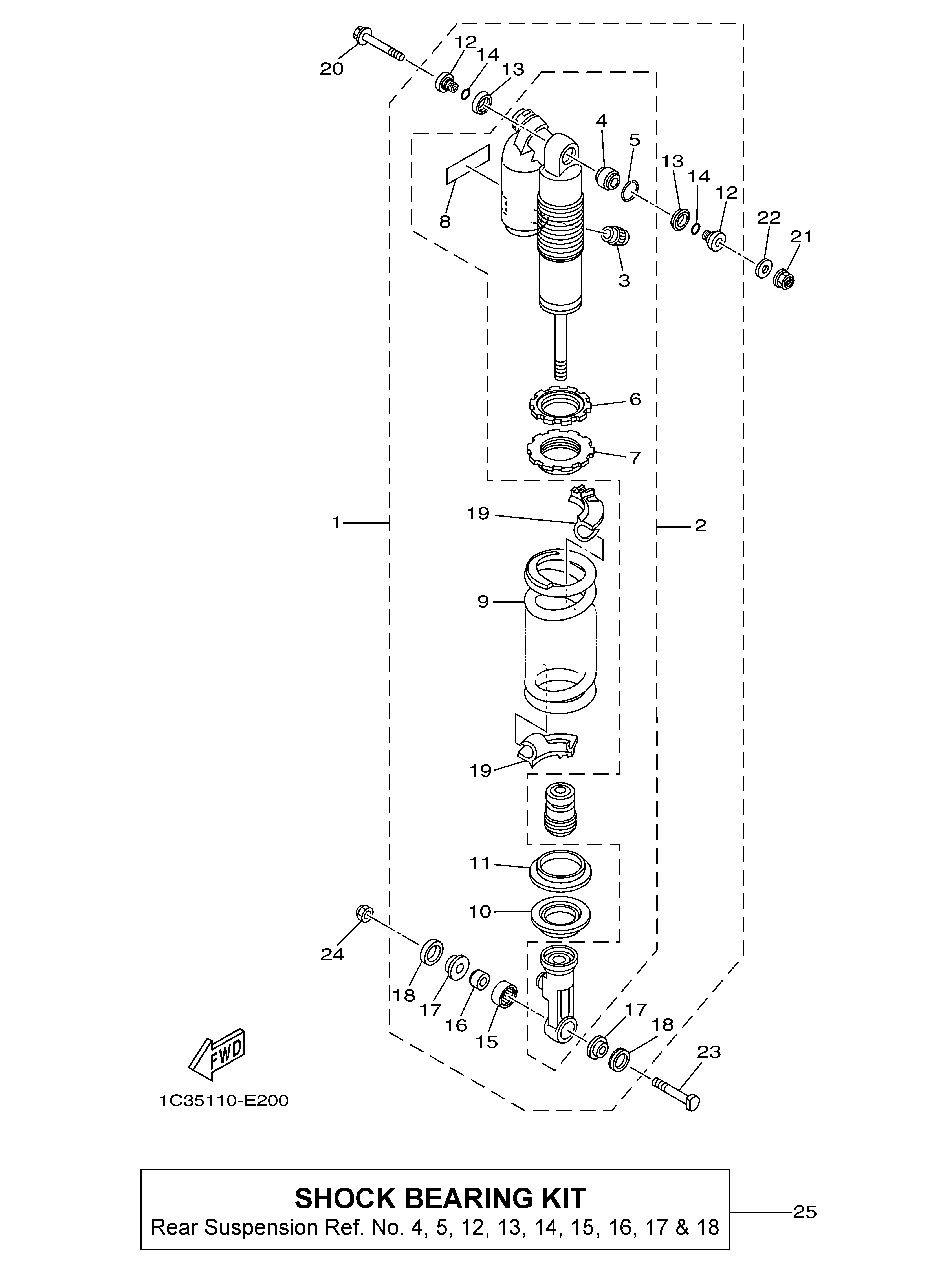 REAR SUSPENSION Despieces