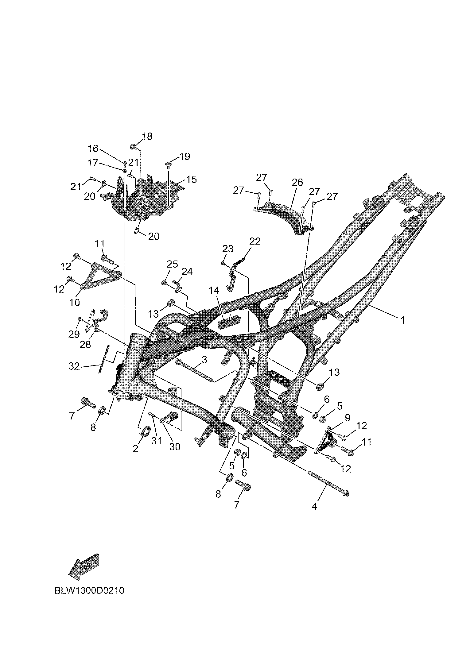 FRAME Exploded diagrams
