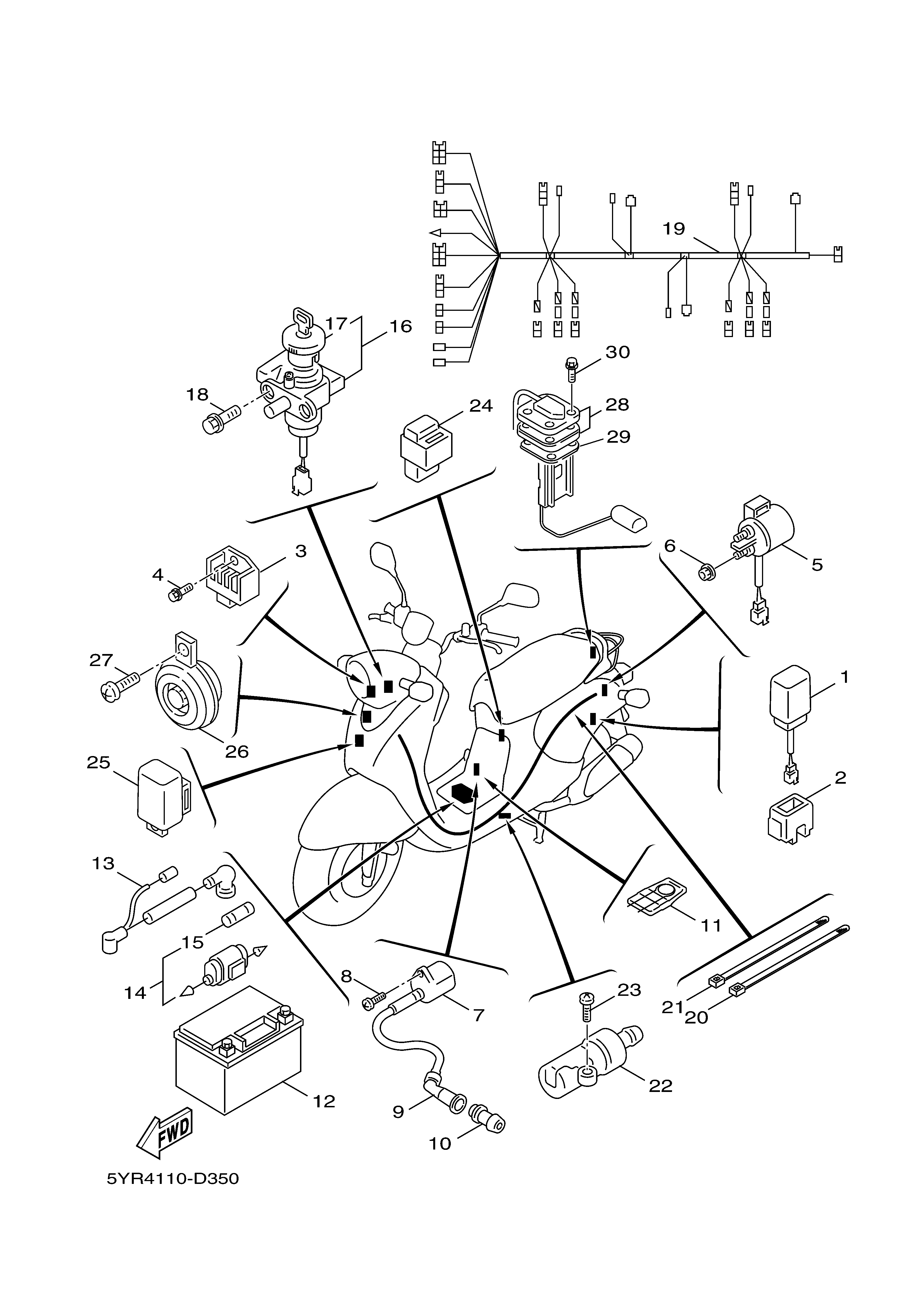 ELECTRICAL 1 ภาพแยกชิ้นส่วน