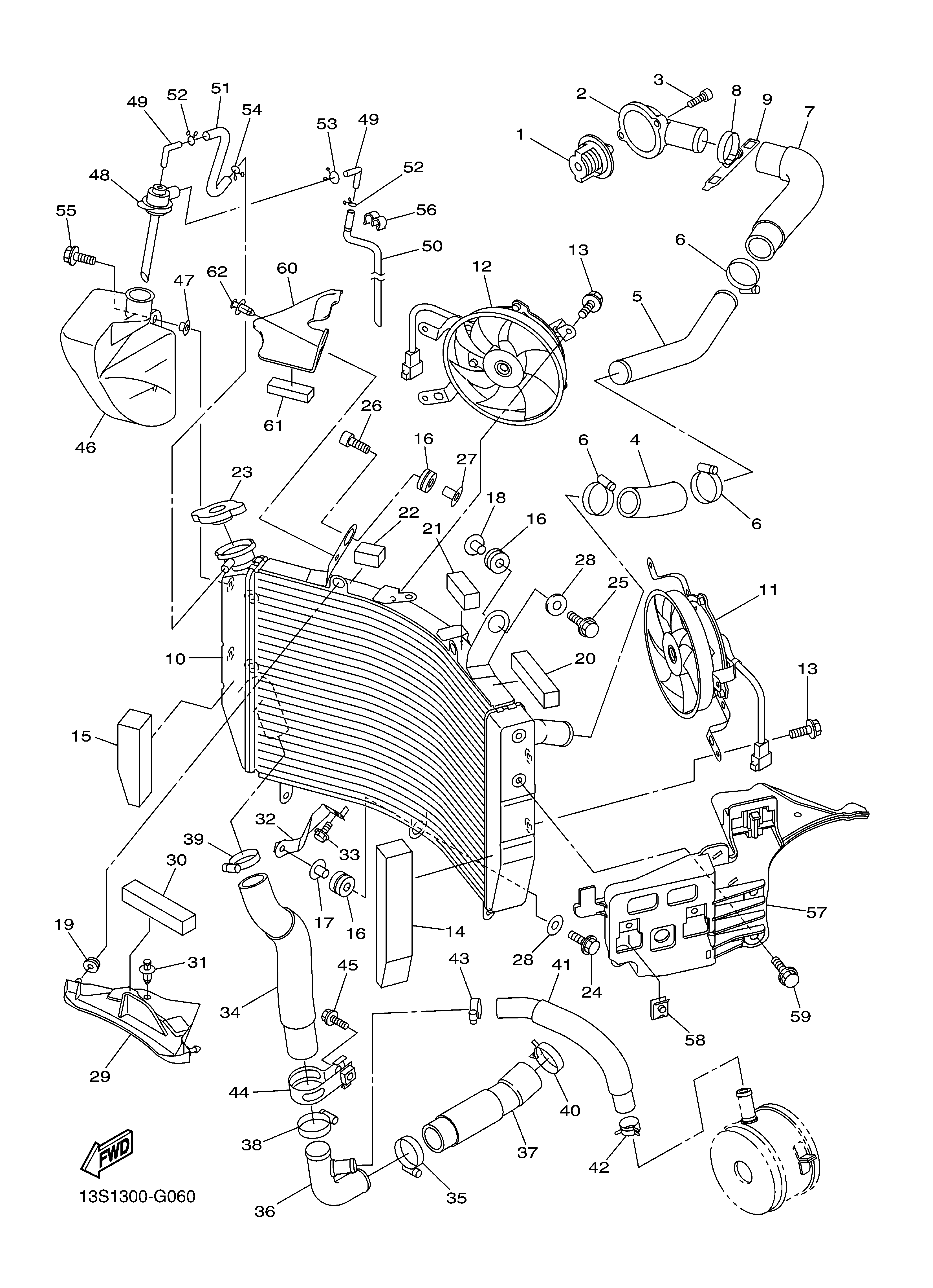 RADIATOR HOSE Exploded diagrams