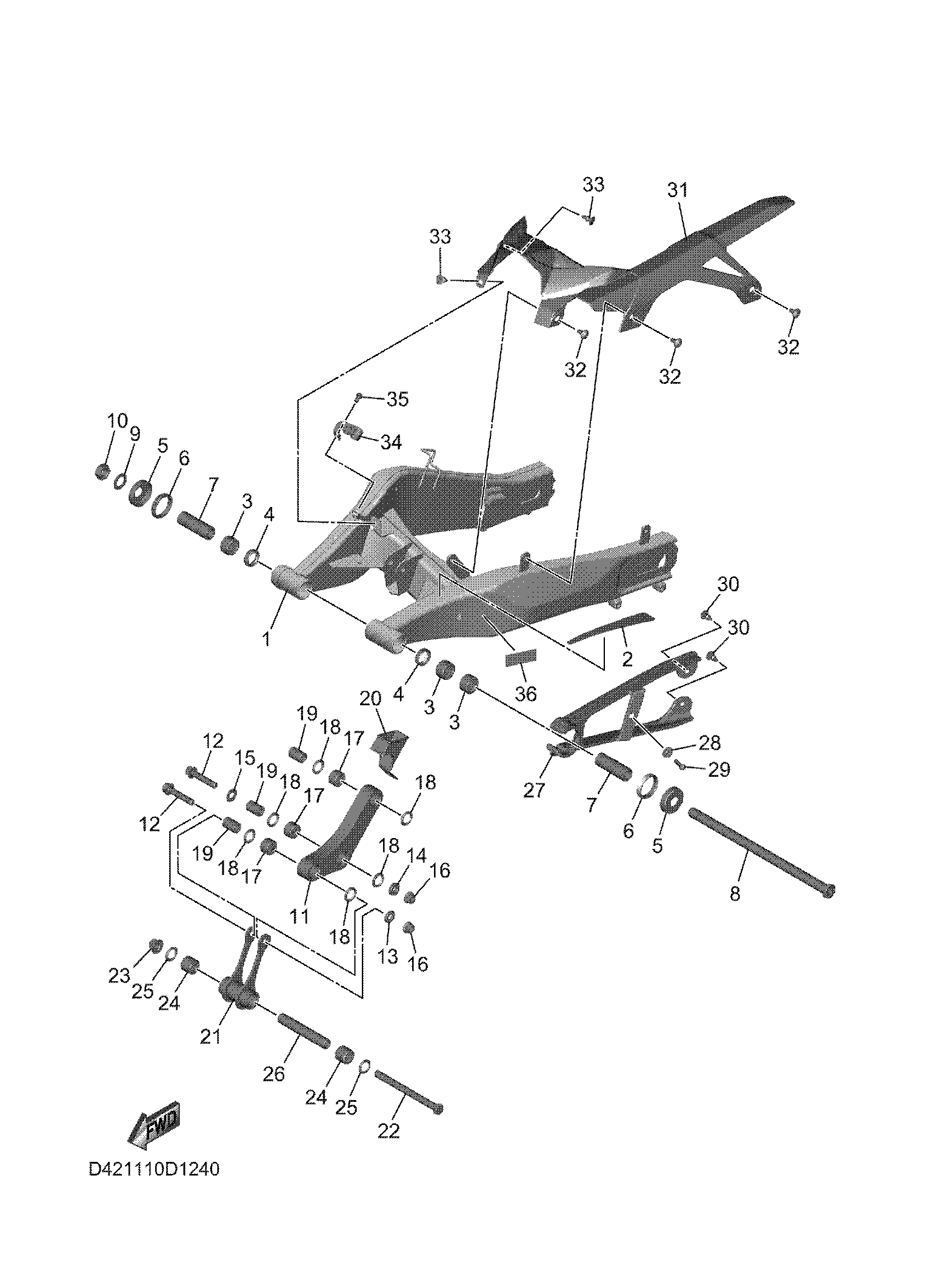 REAR ARM Exploded diagrams
