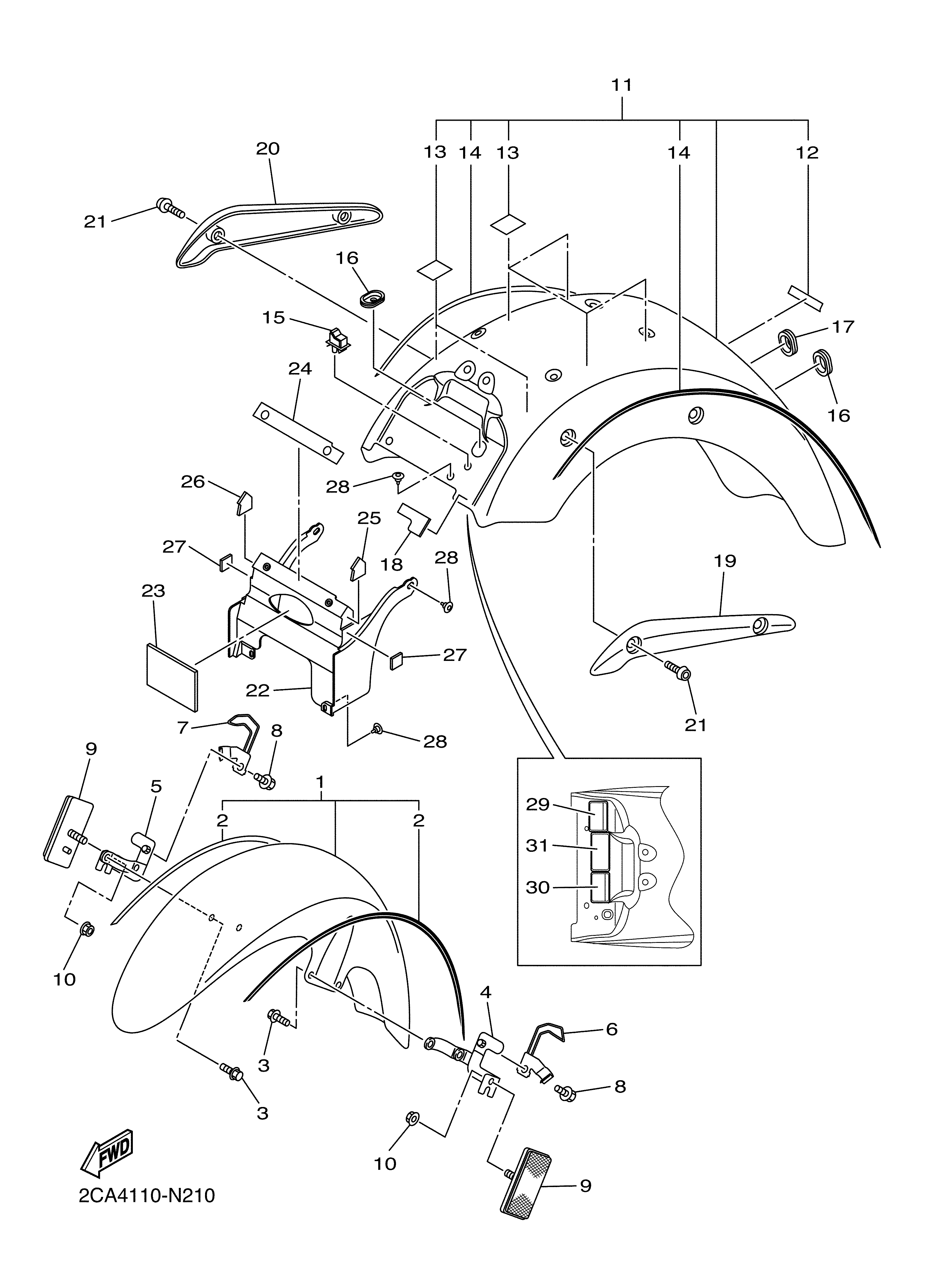 FENDER Vistas explodidas