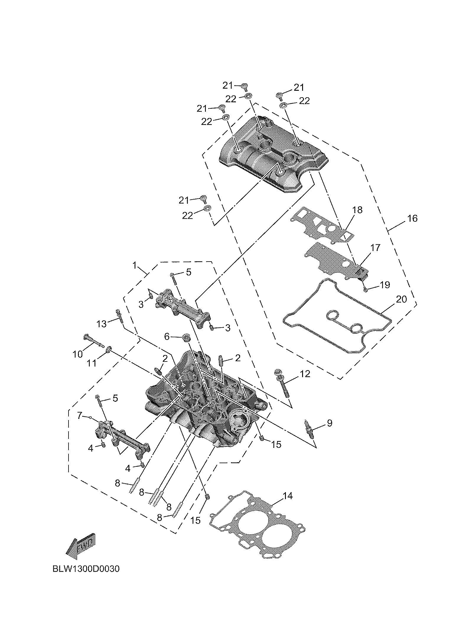 CYLINDER HEAD 爆炸图