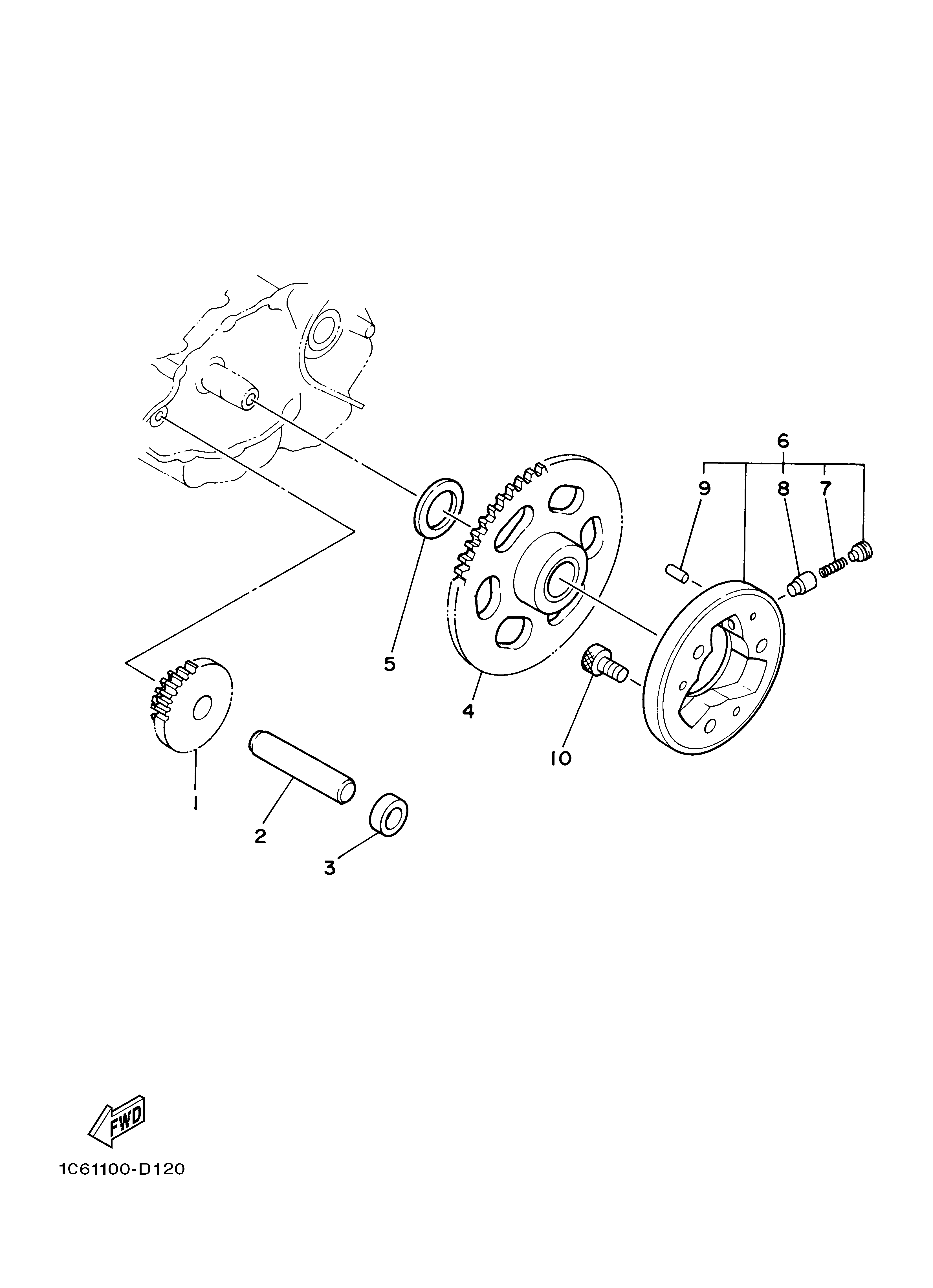 STARTER CLUTCH Exploded diagrams