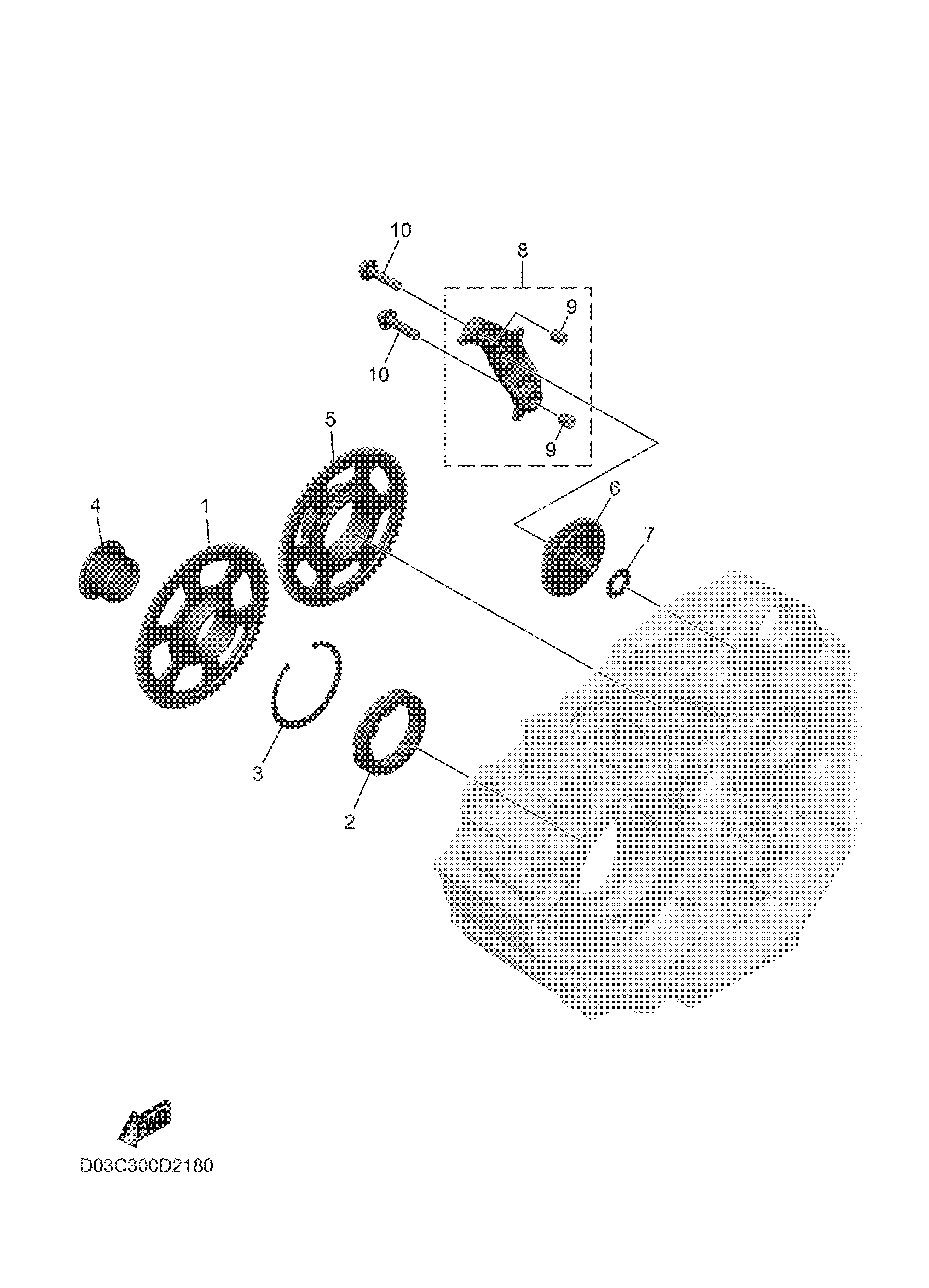 STARTER CLUTCH Sơ đồ tách chi tiết