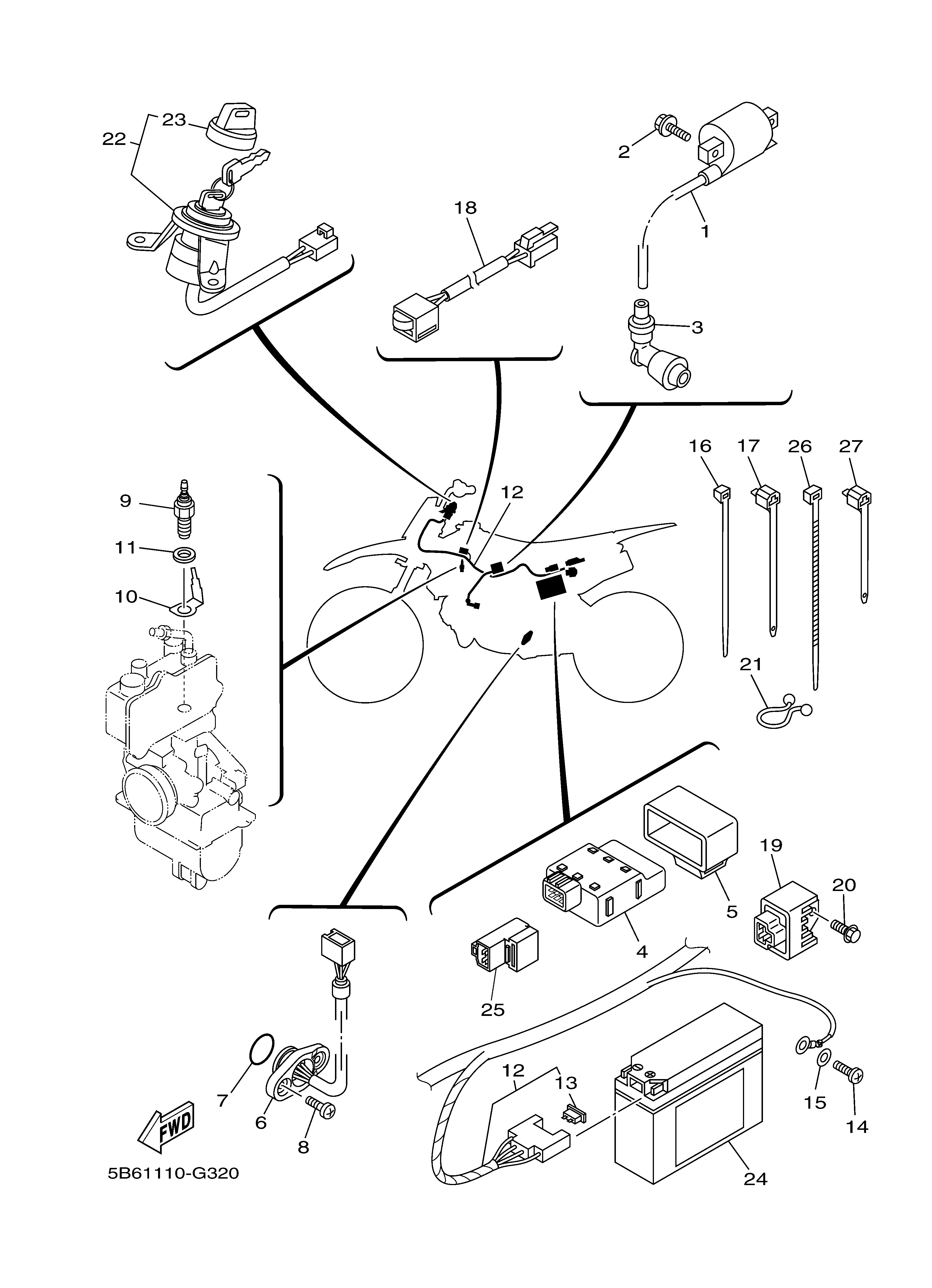 ELECTRICAL 1 Exploded diagrams