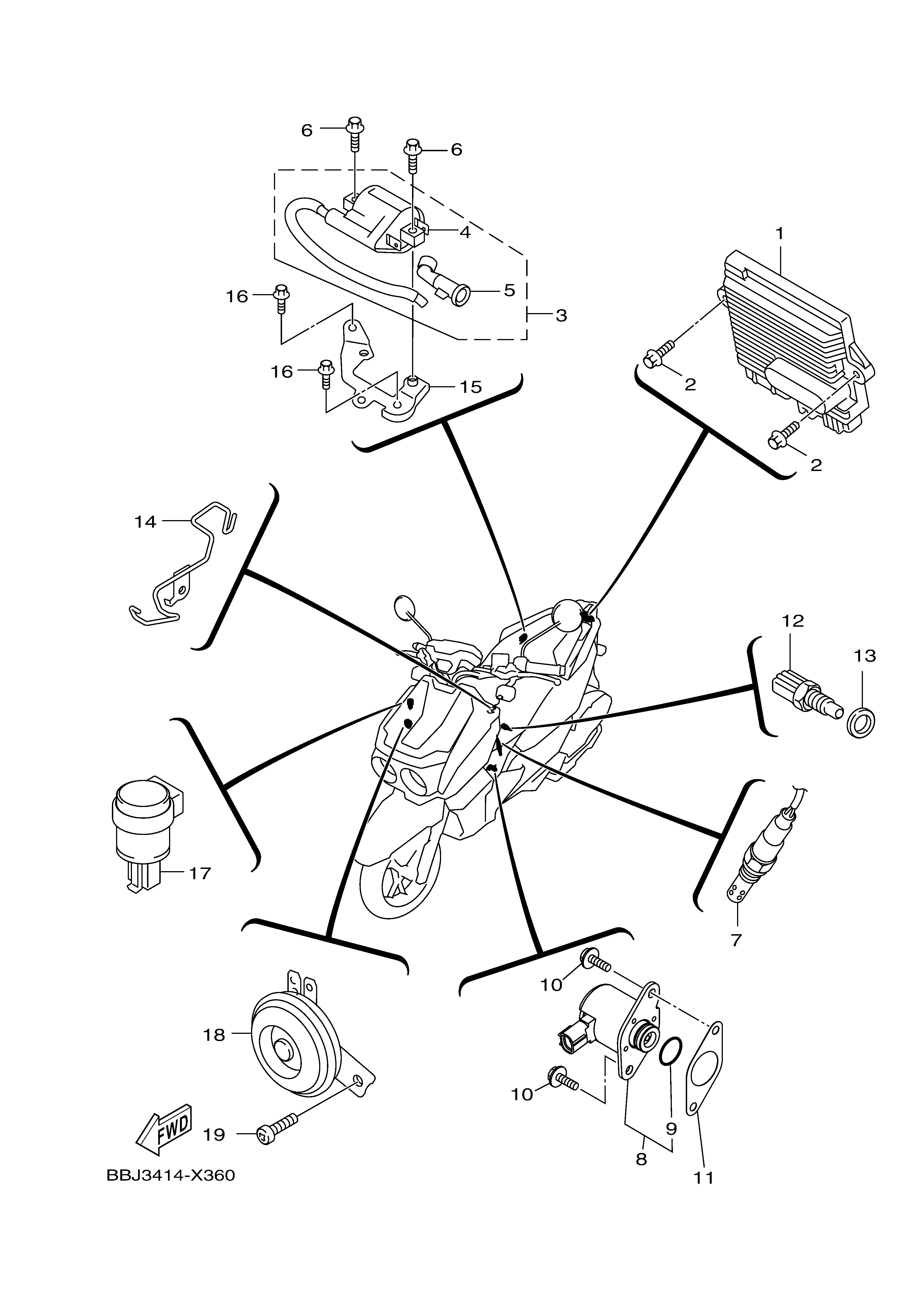 ELECTRICAL 3 Diagram terurai