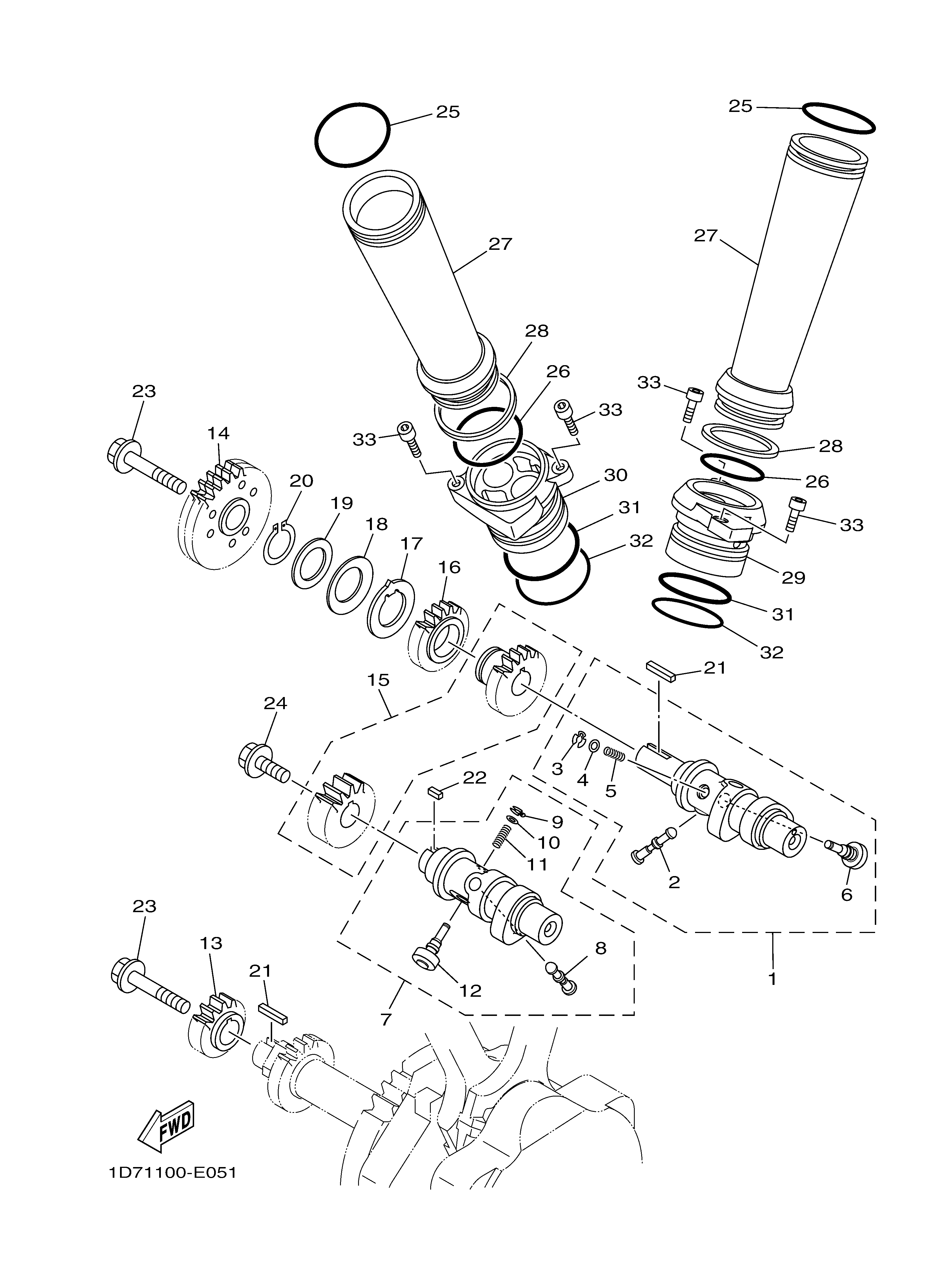 CAMSHAFT CHAIN 爆炸图