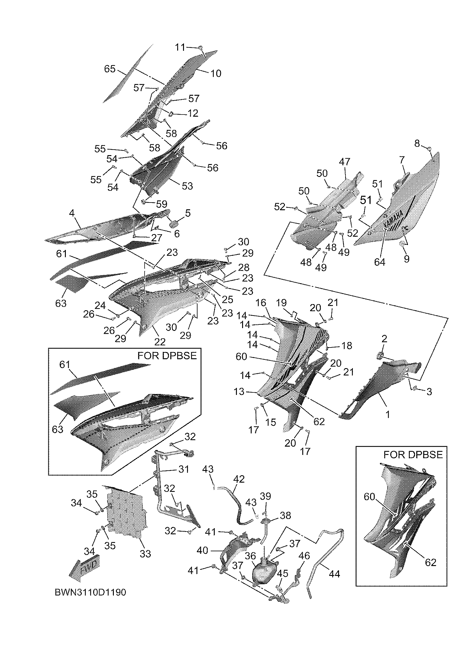 SIDE COVER Diagram terurai