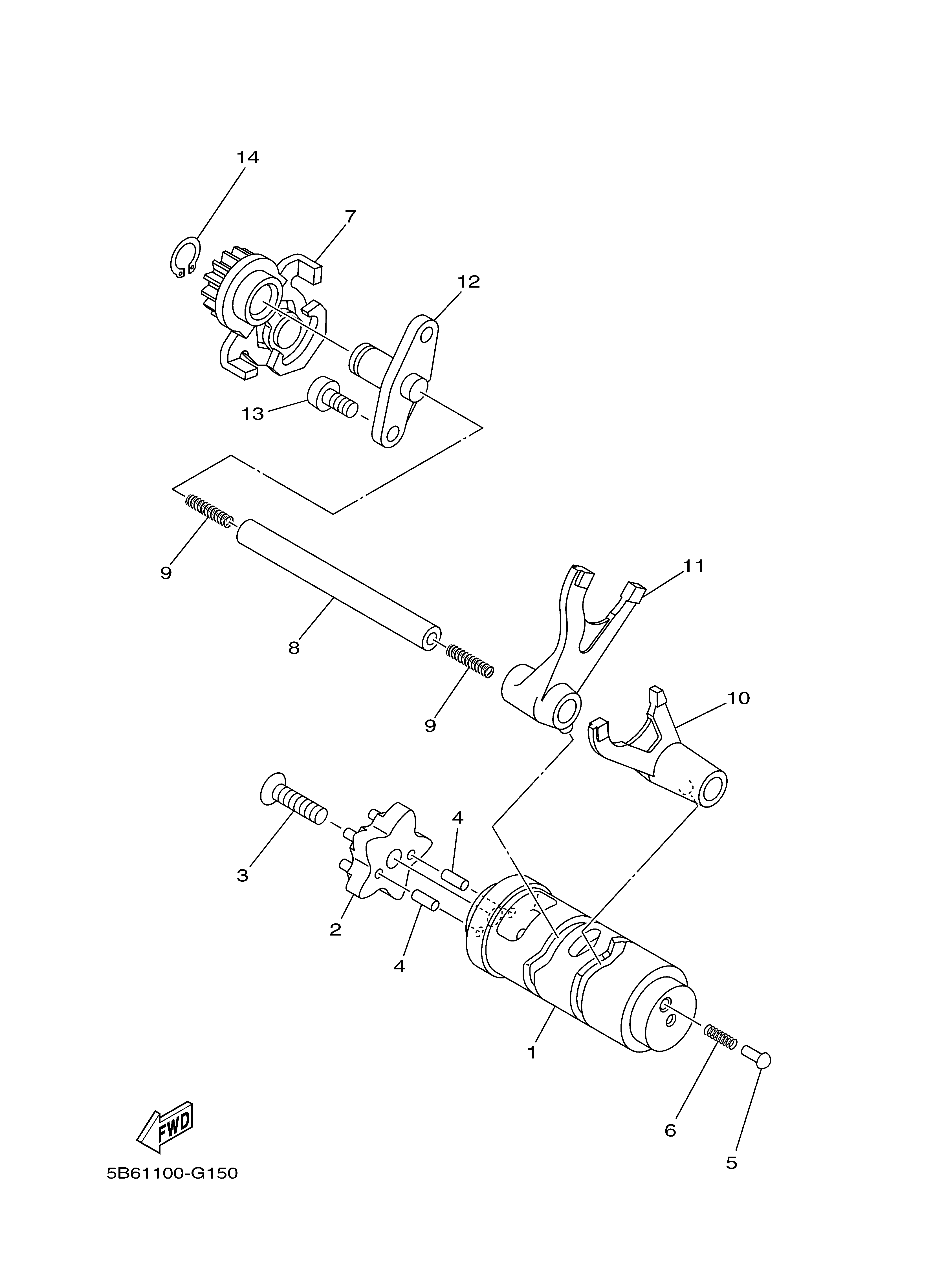 SHIFT CAM FORK Despieces
