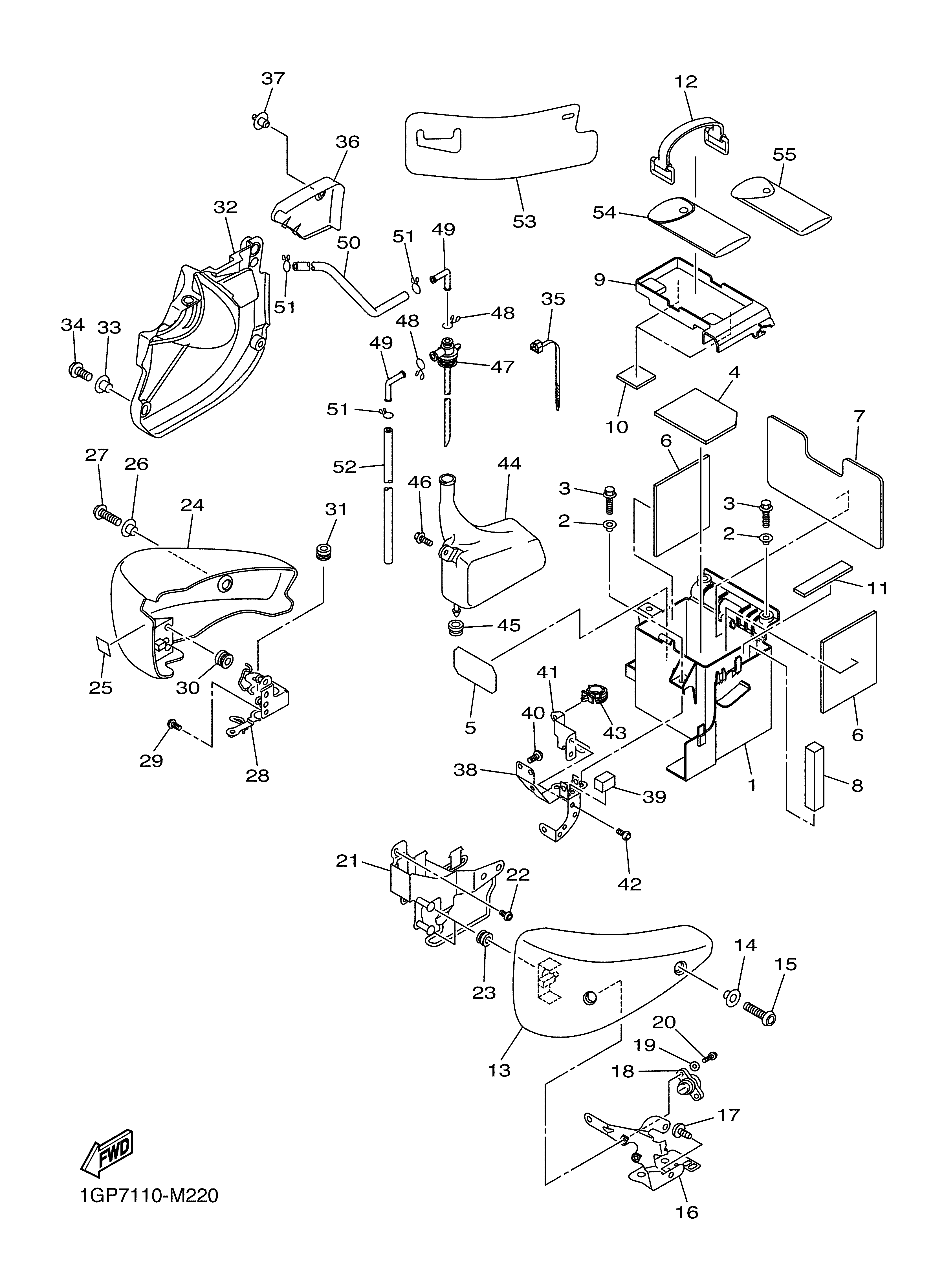 SIDE COVER Diagram terurai