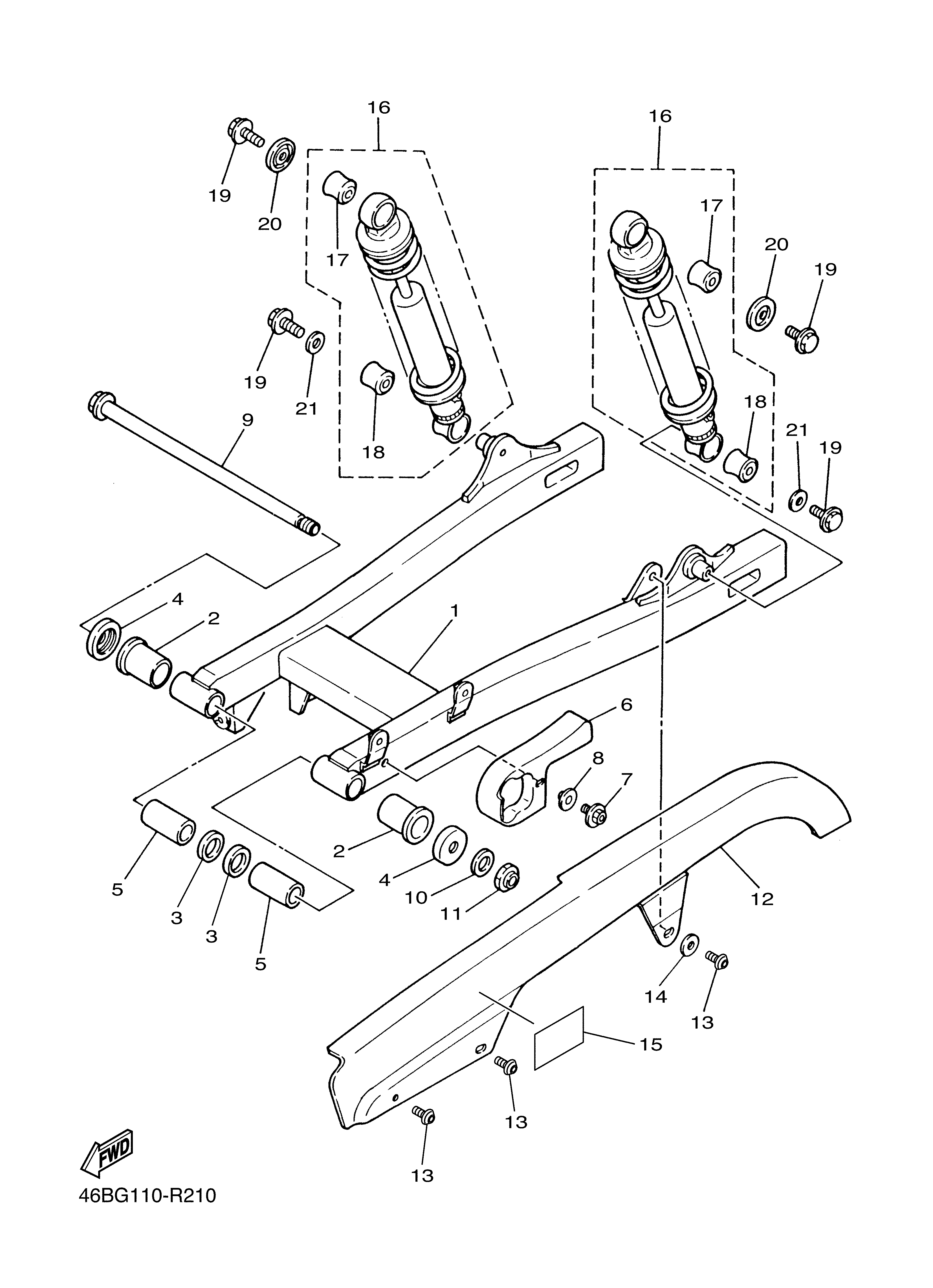 REAR ARM & SUSPENSION ภาพแยกชิ้นส่วน