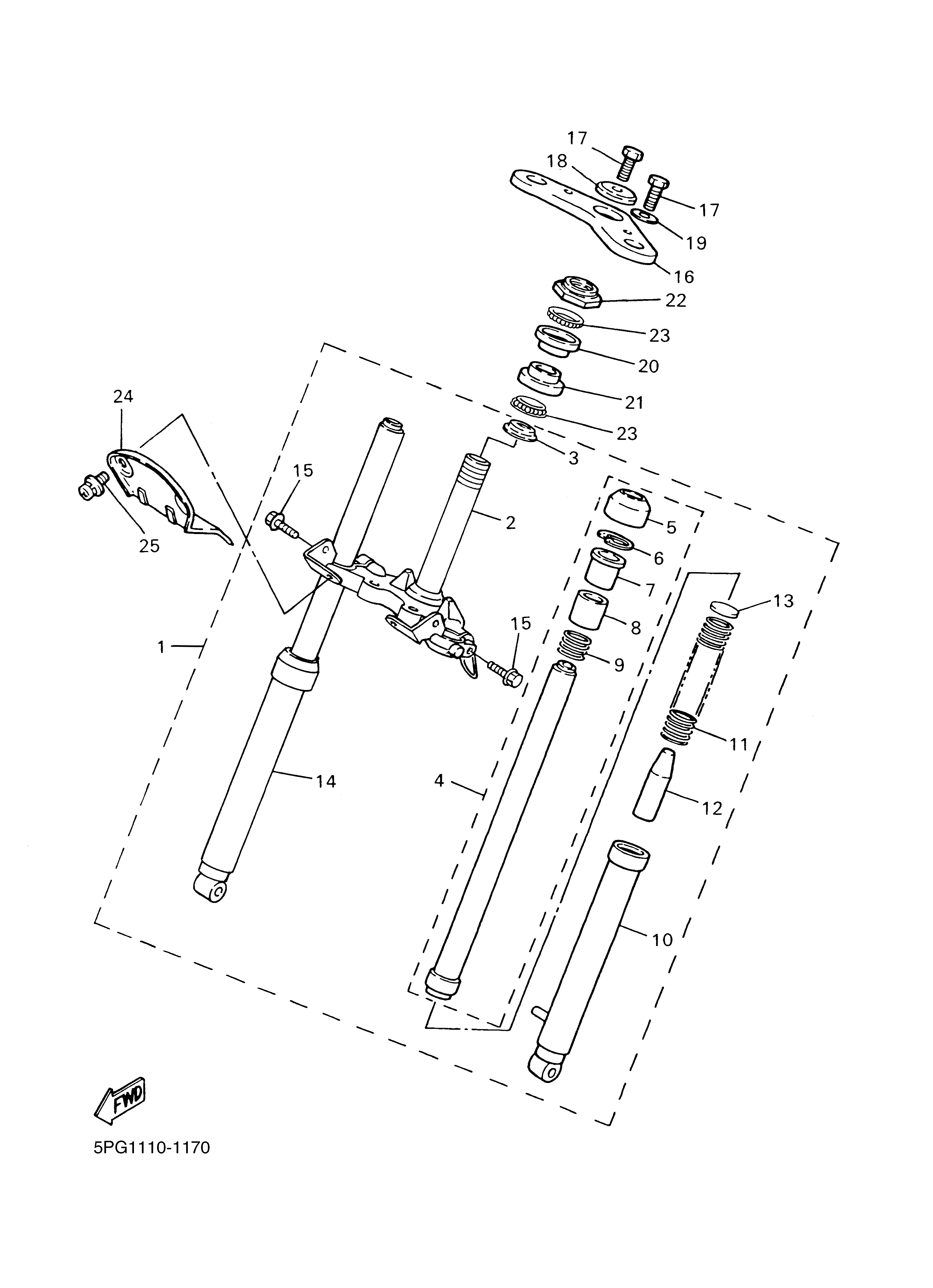 FRONT FORK Despieces