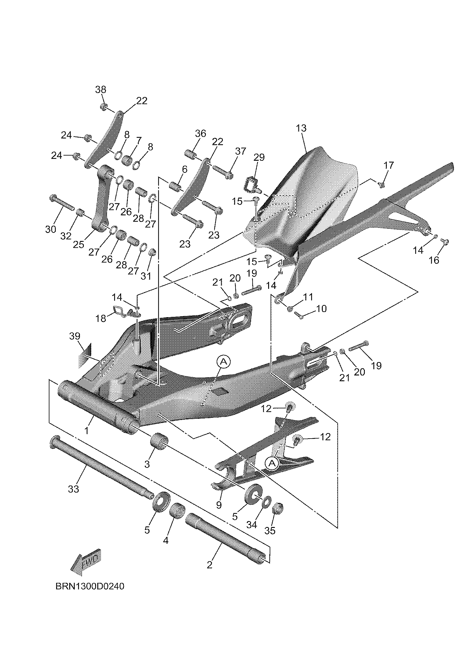 REAR ARM ภาพแยกชิ้นส่วน