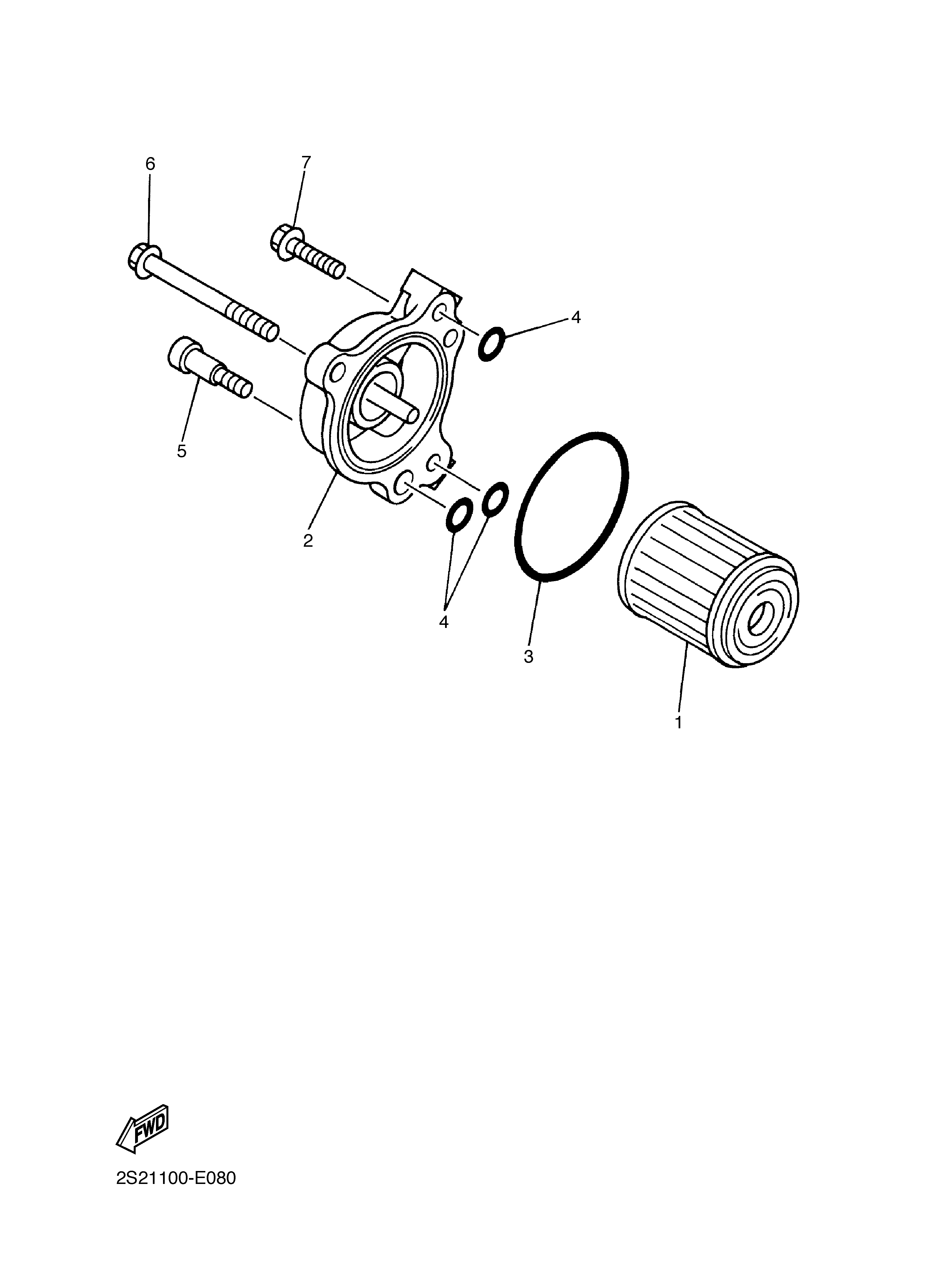 OIL CLEANER Exploded diagrams