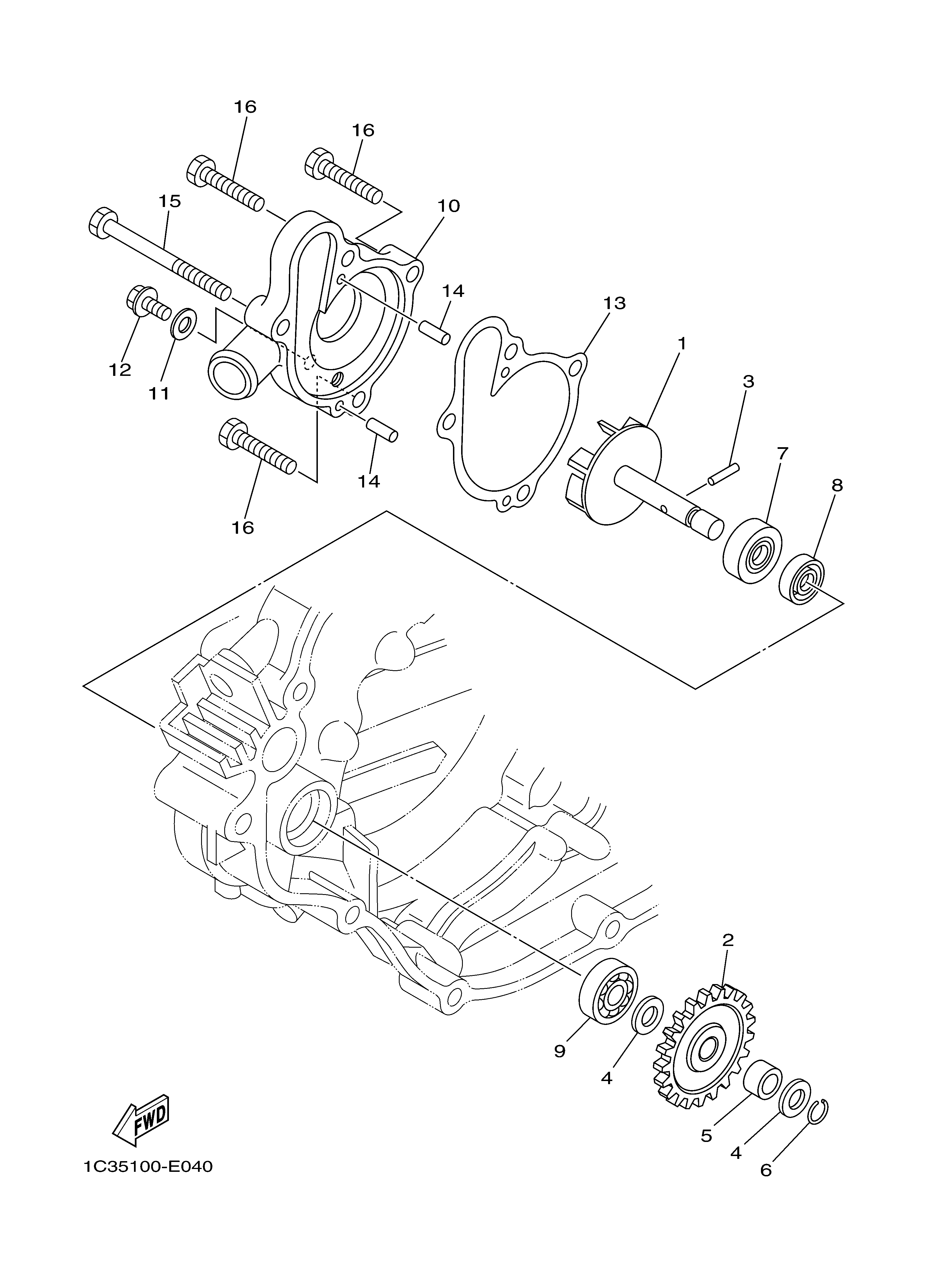 WATER PUMP Despieces