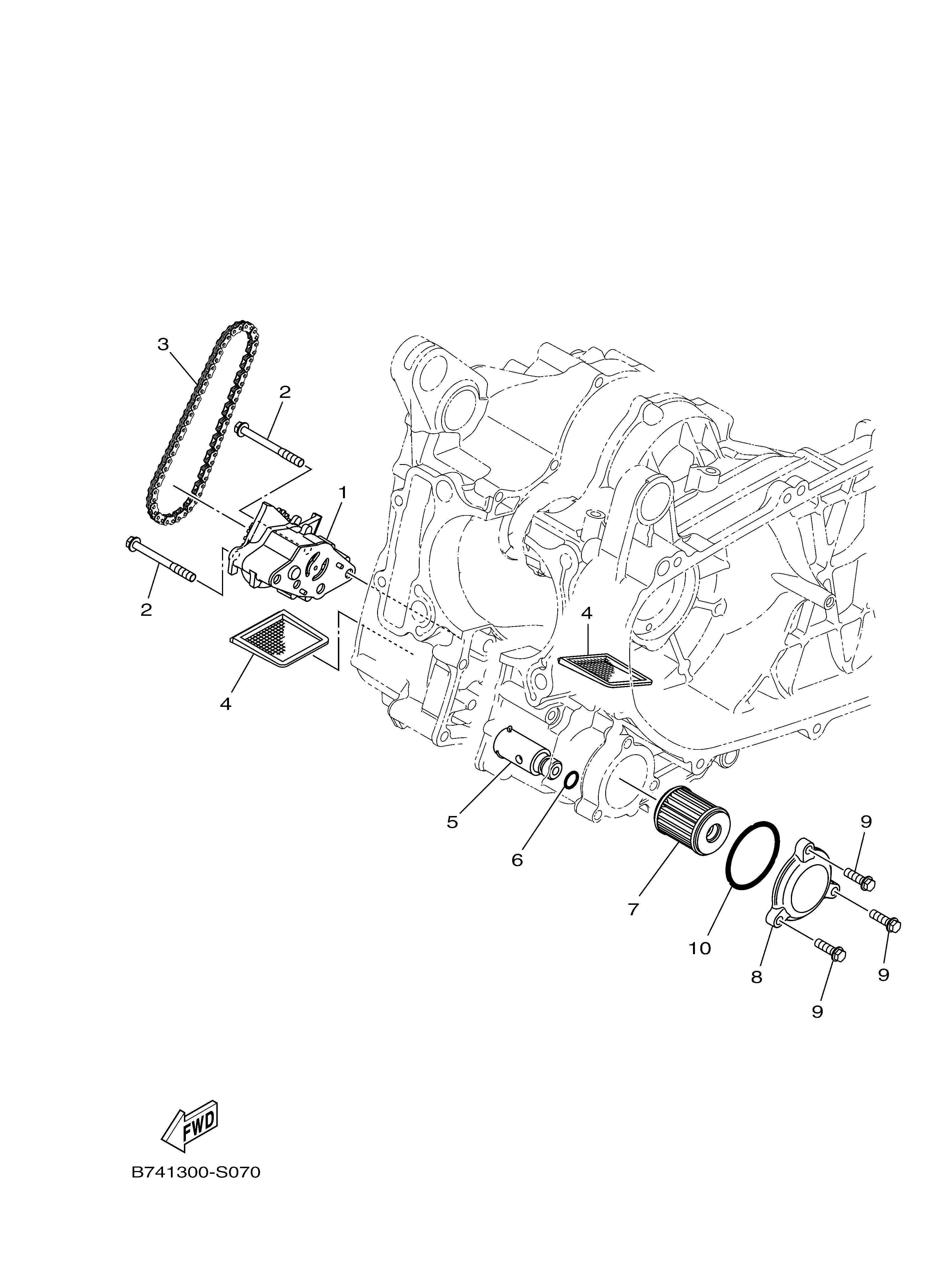OIL PUMP ภาพแยกชิ้นส่วน