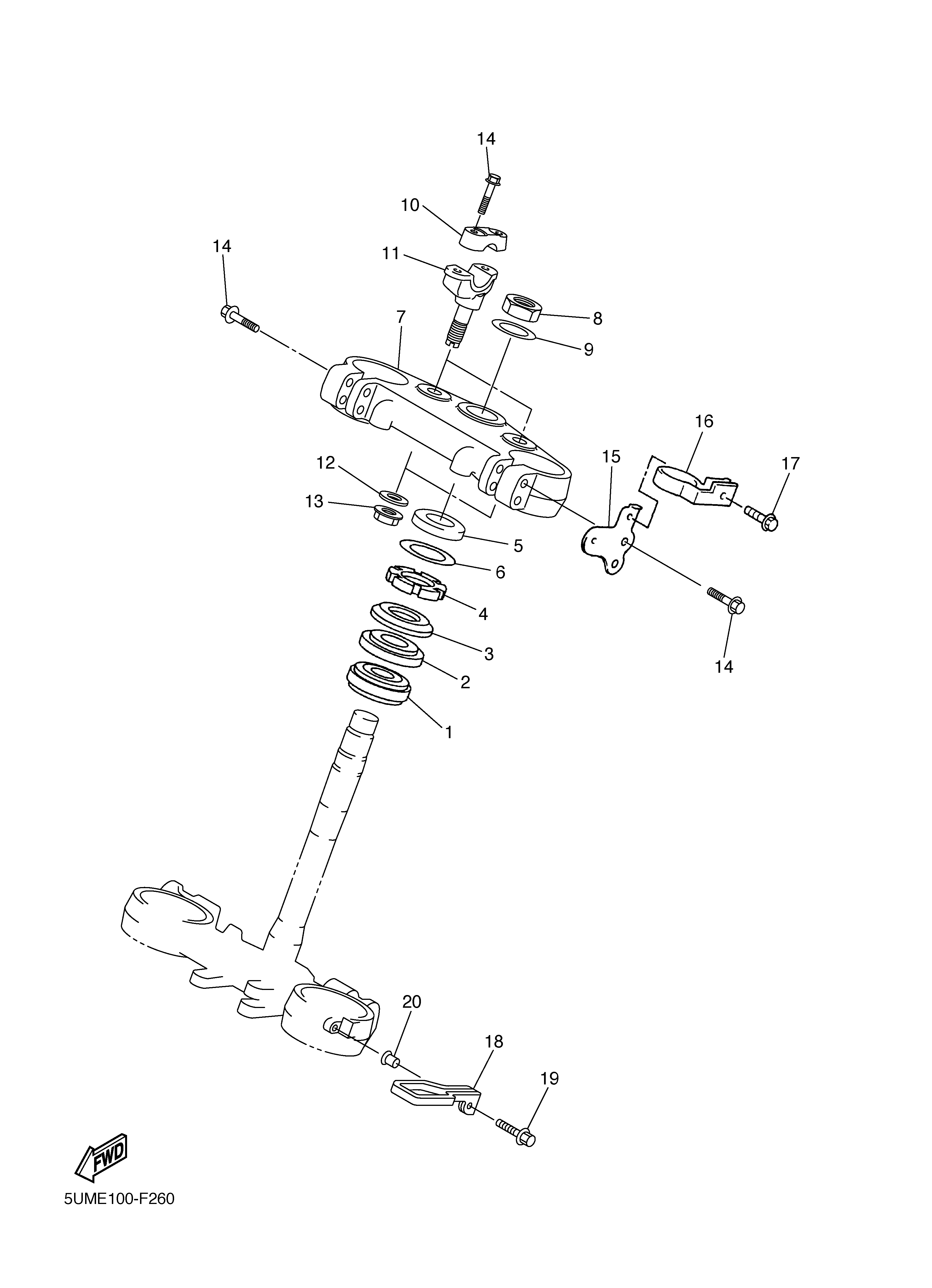 STEERING Sơ đồ tách chi tiết