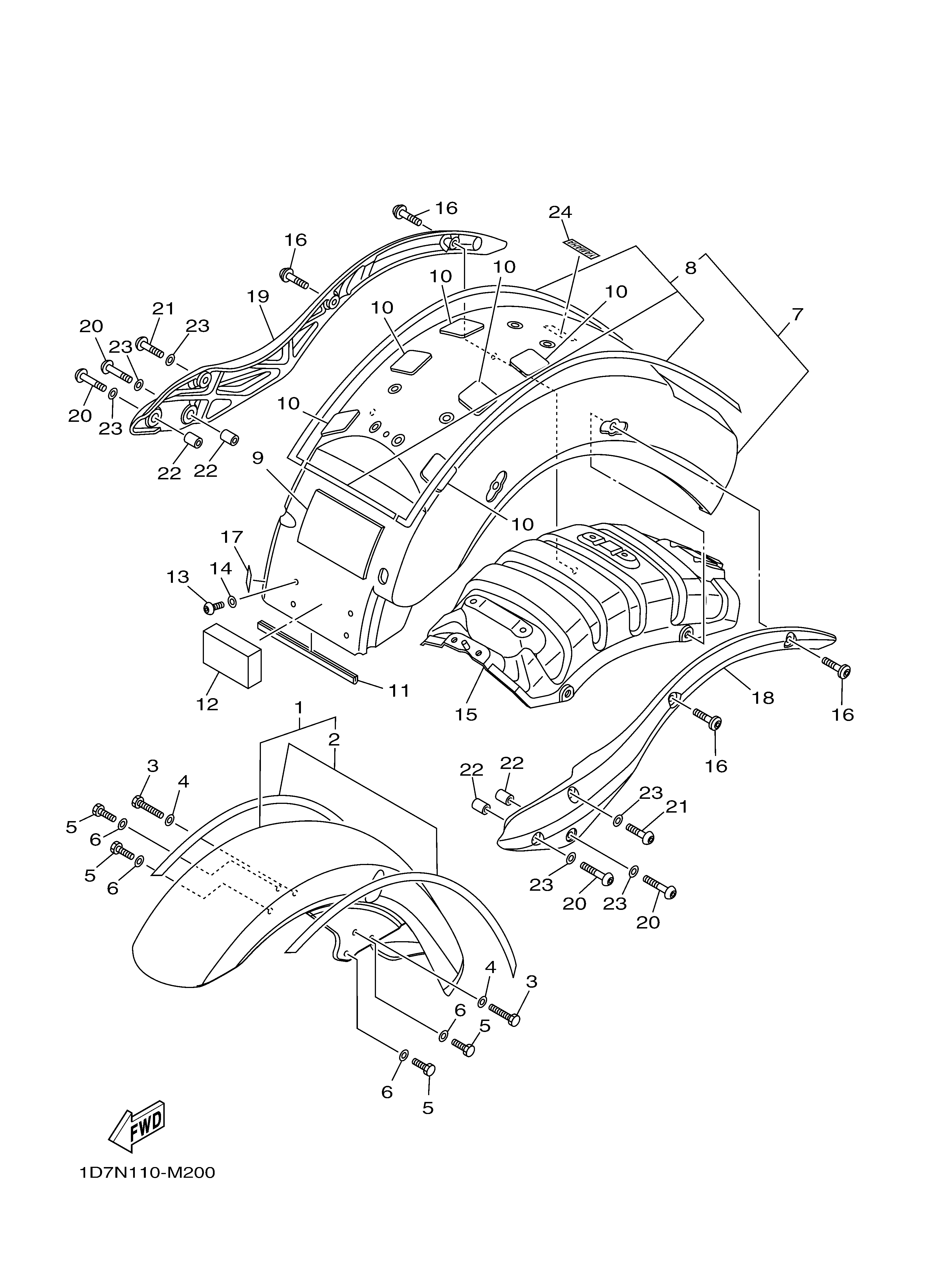 FENDER Diagram terurai