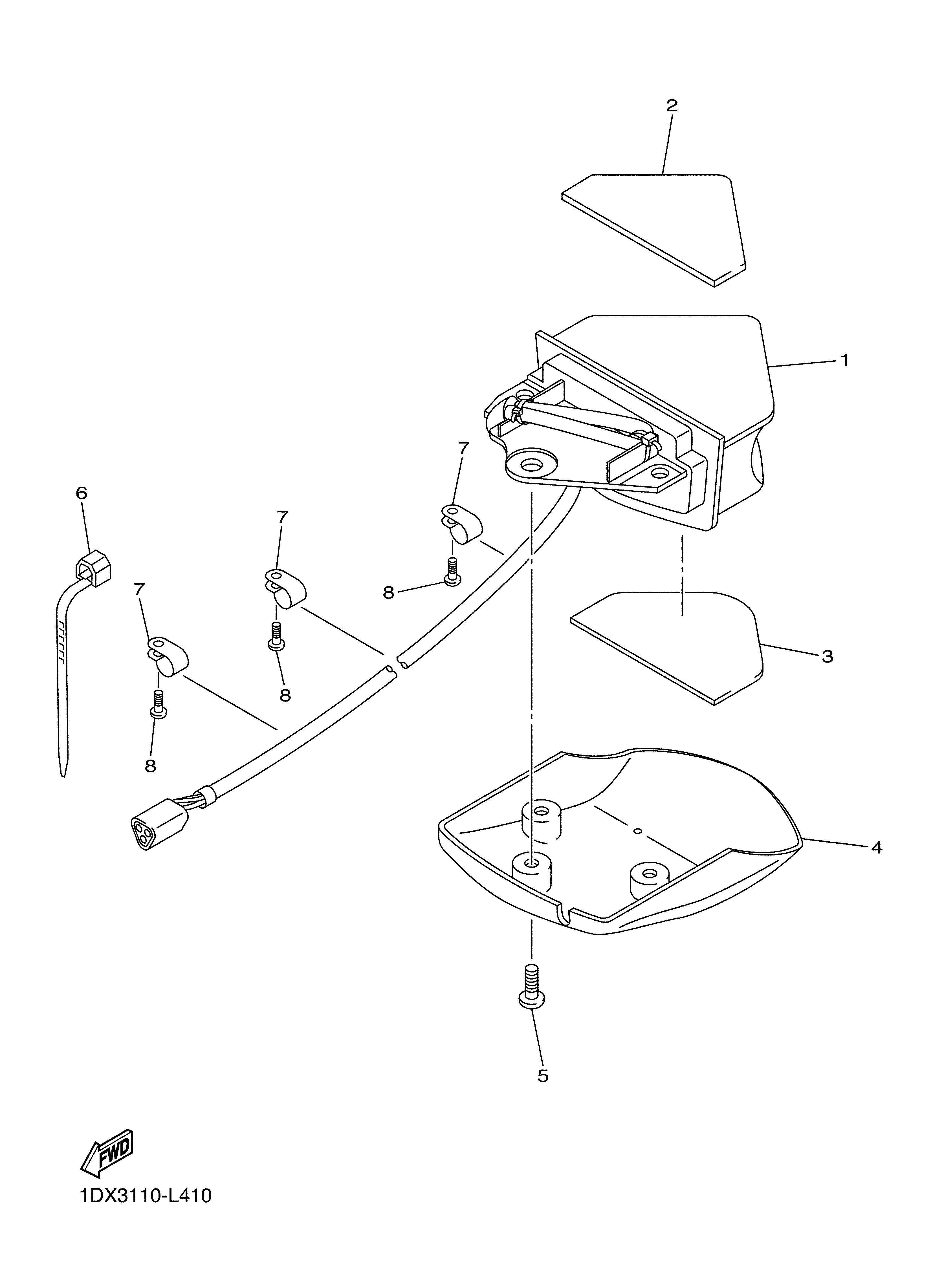 TAILLIGHT Sơ đồ tách chi tiết