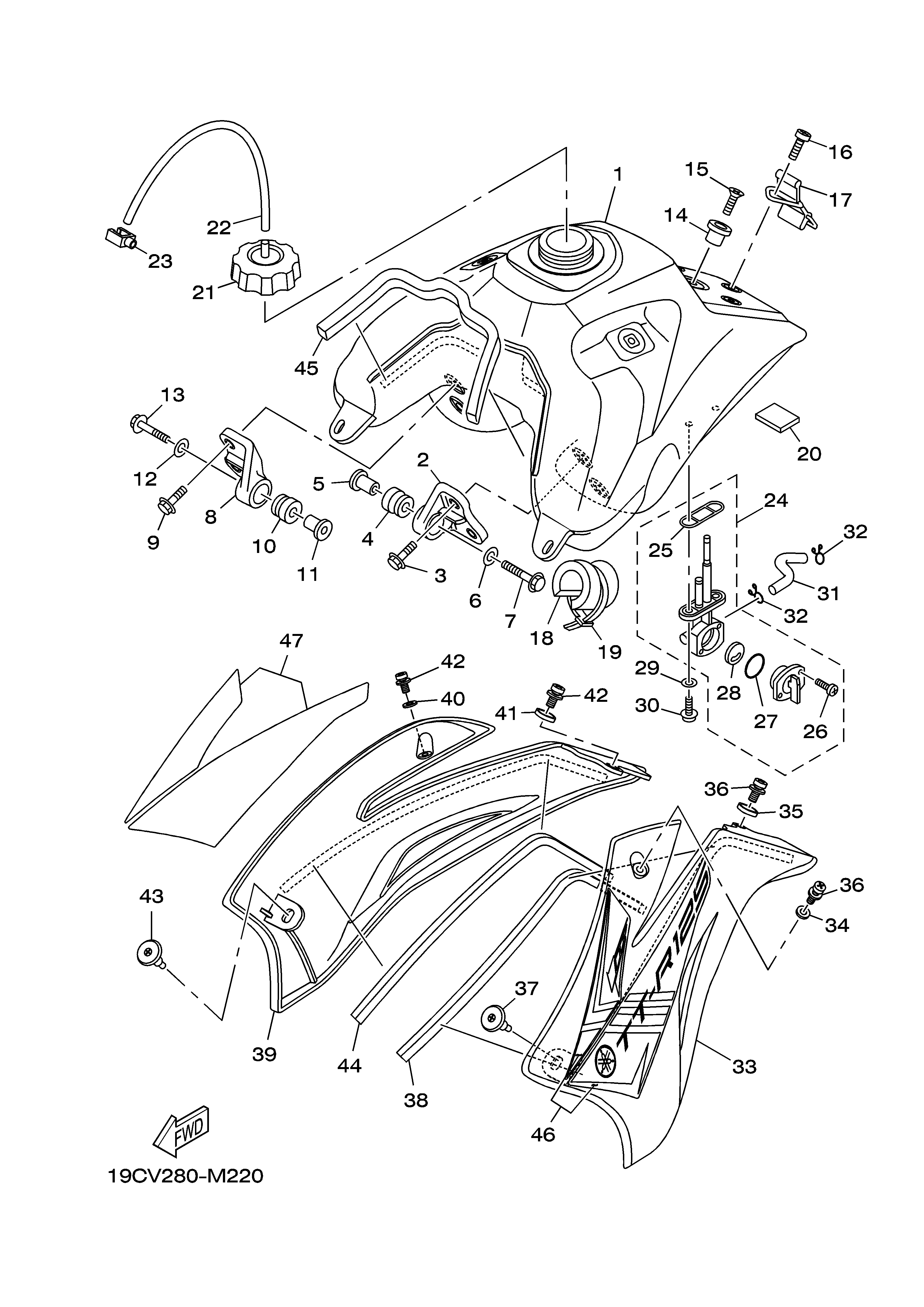 FUEL TANK Despieces