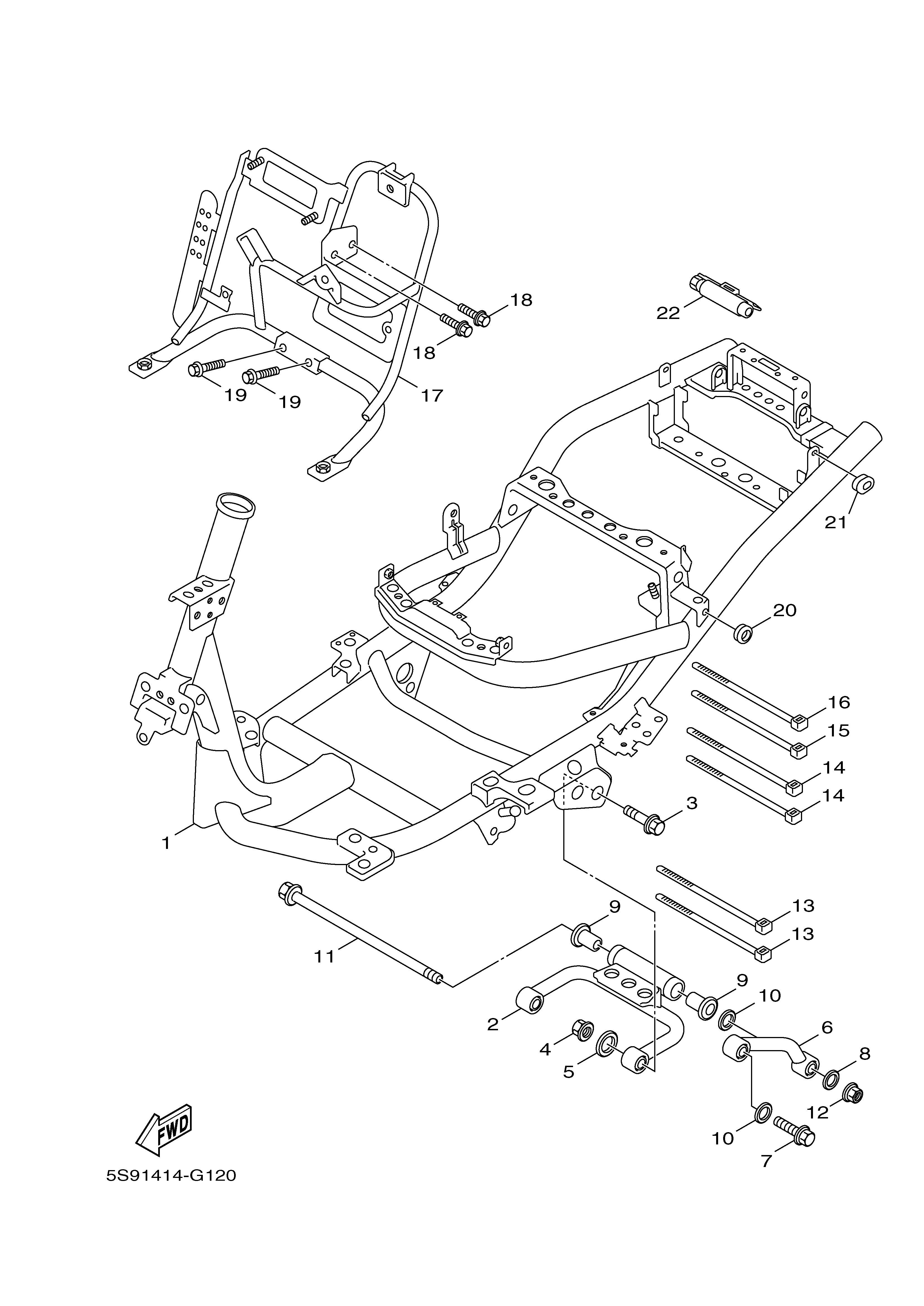 FRAME Exploded diagrams