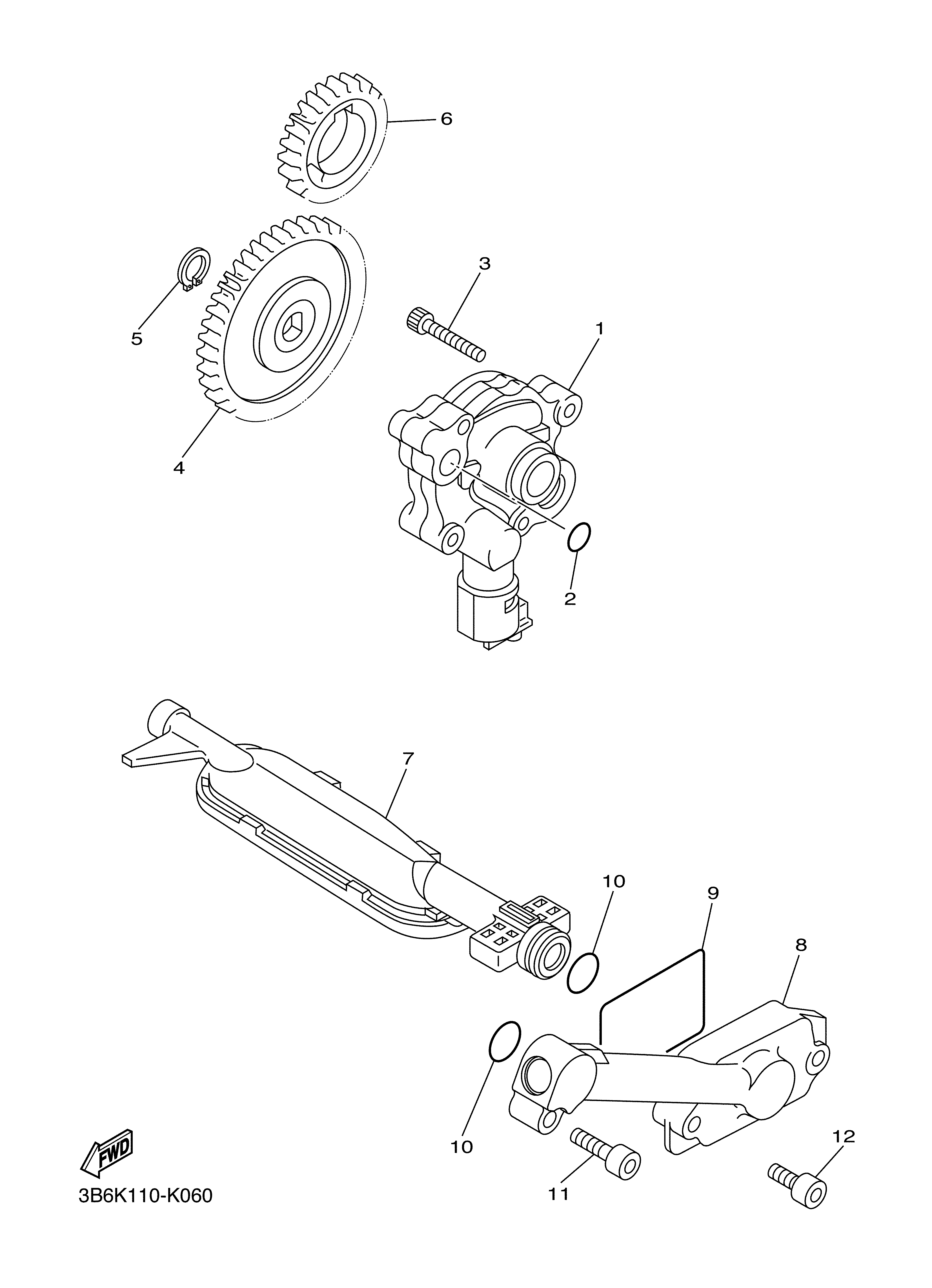 OIL PUMP 爆炸图