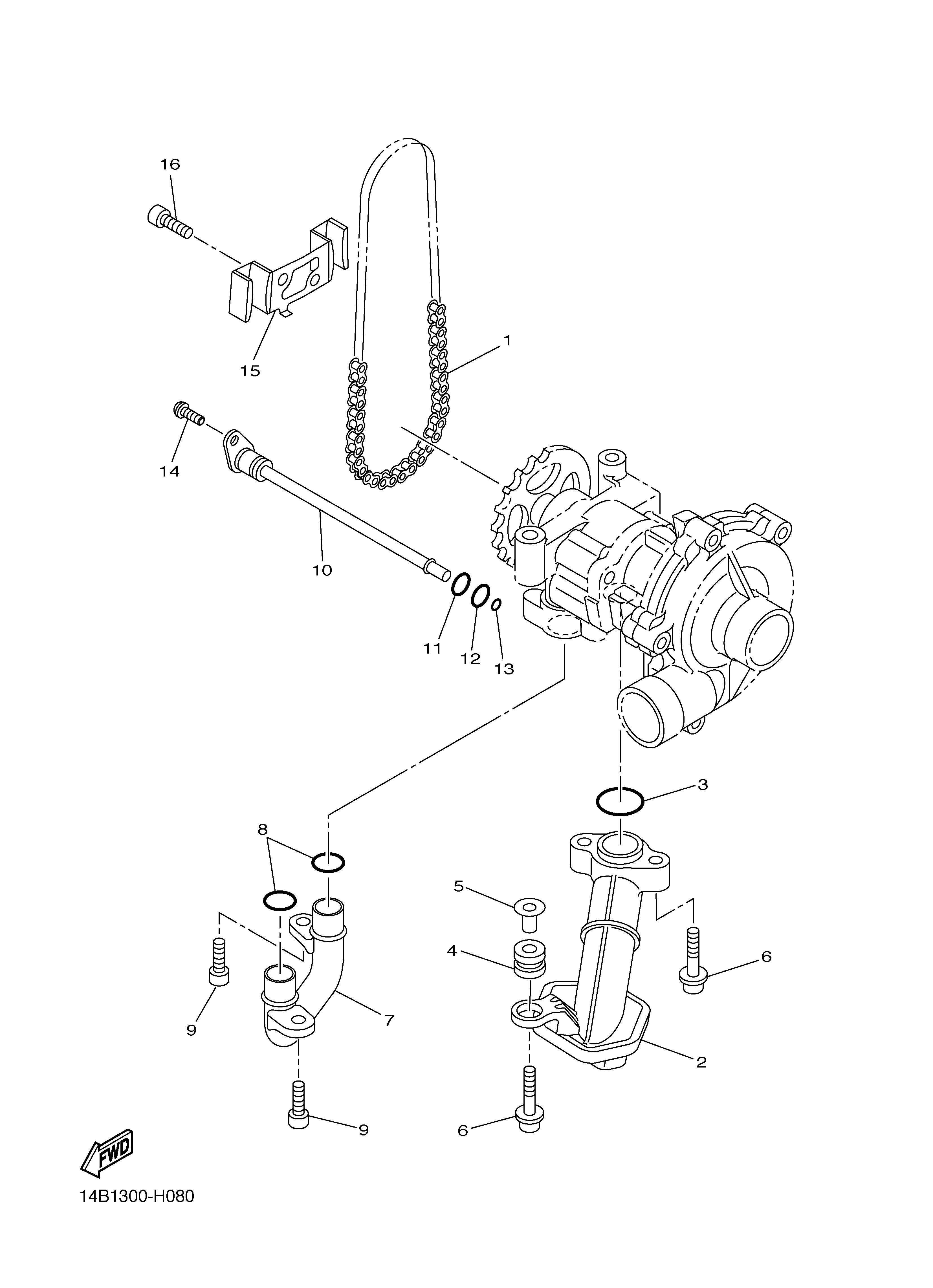 OIL PUMP Vistas explodidas