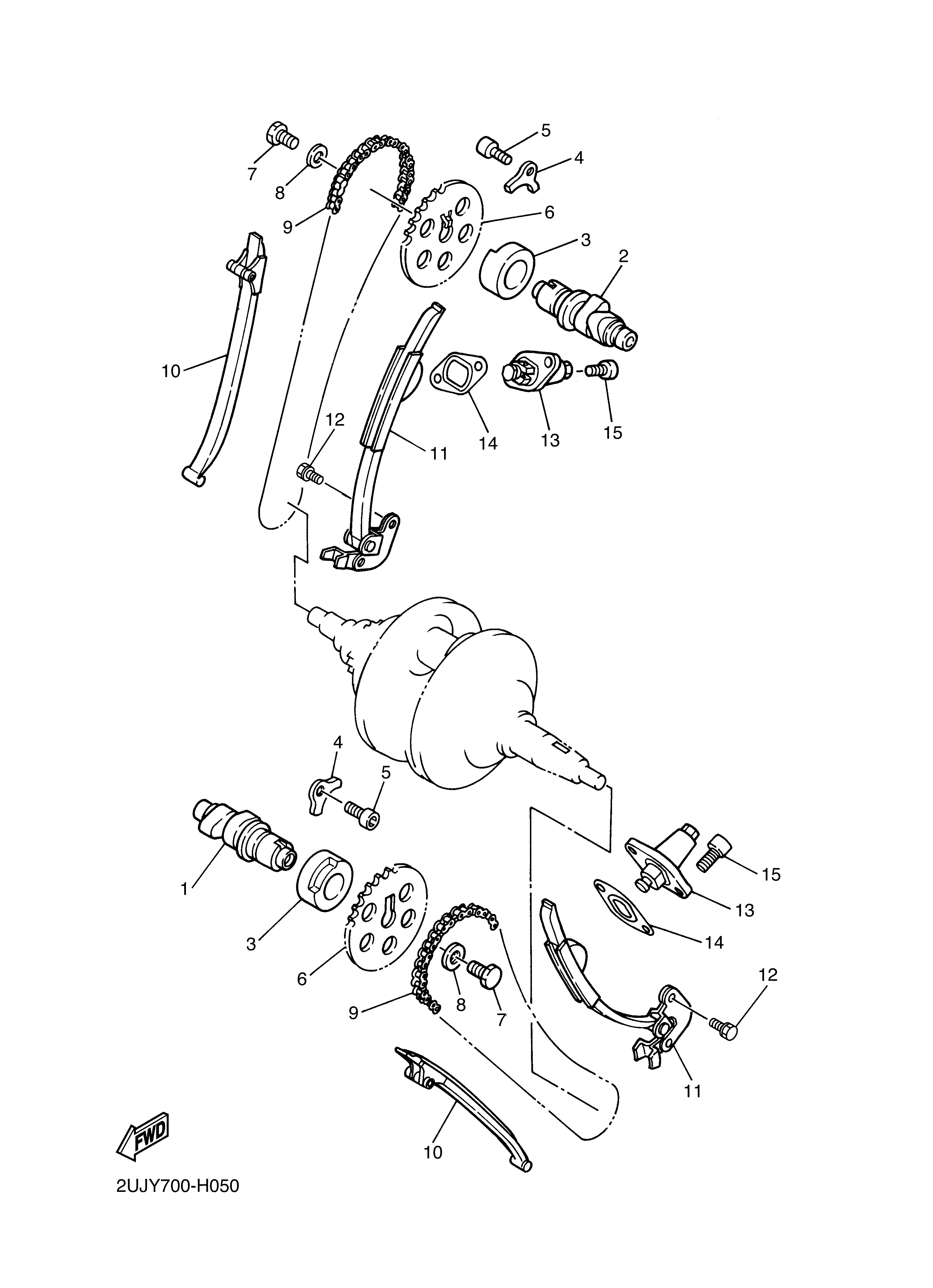 CAMSHAFT CHAIN ภาพแยกชิ้นส่วน