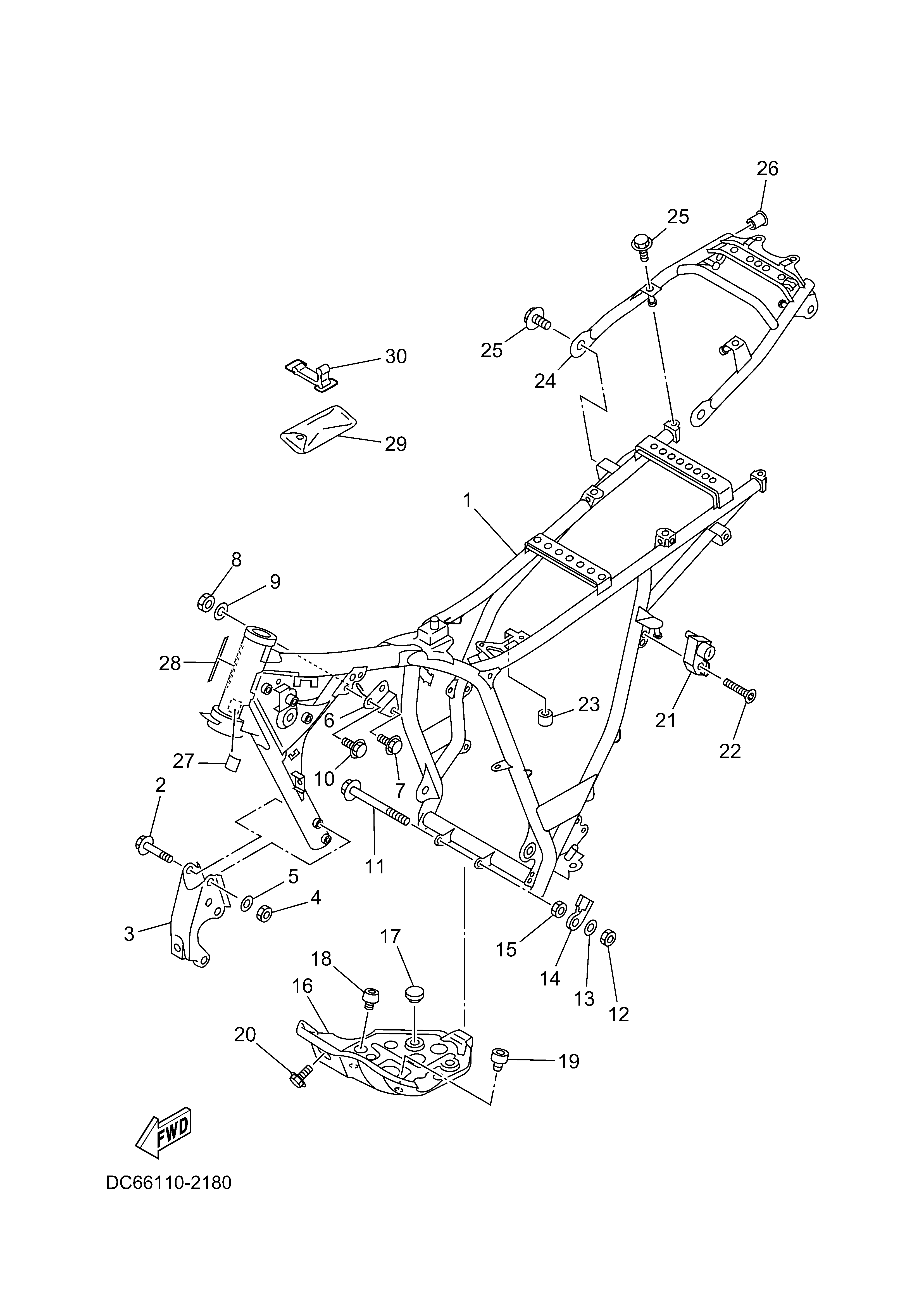 FRAME Exploded diagrams