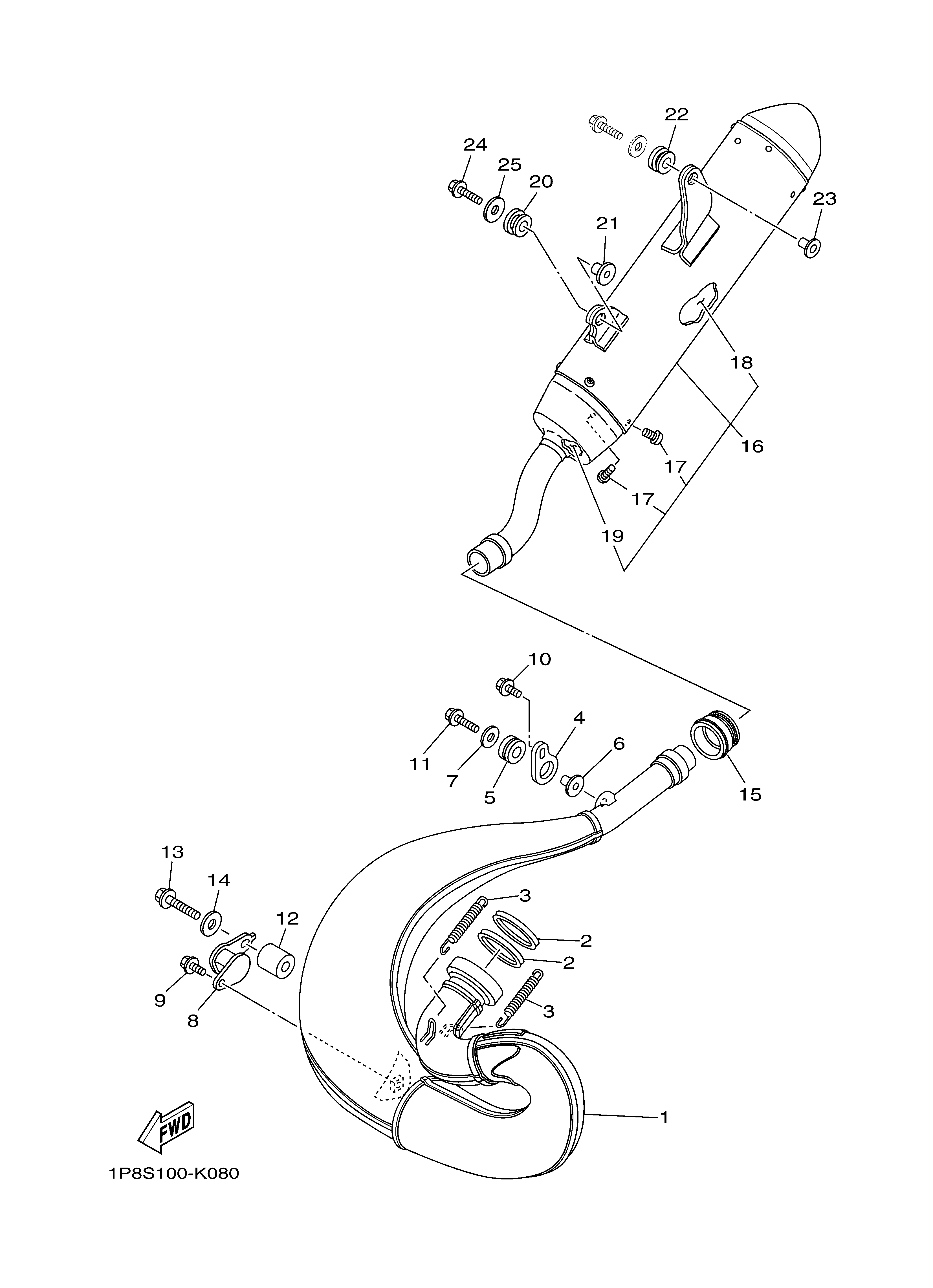 EXHAUST Despieces